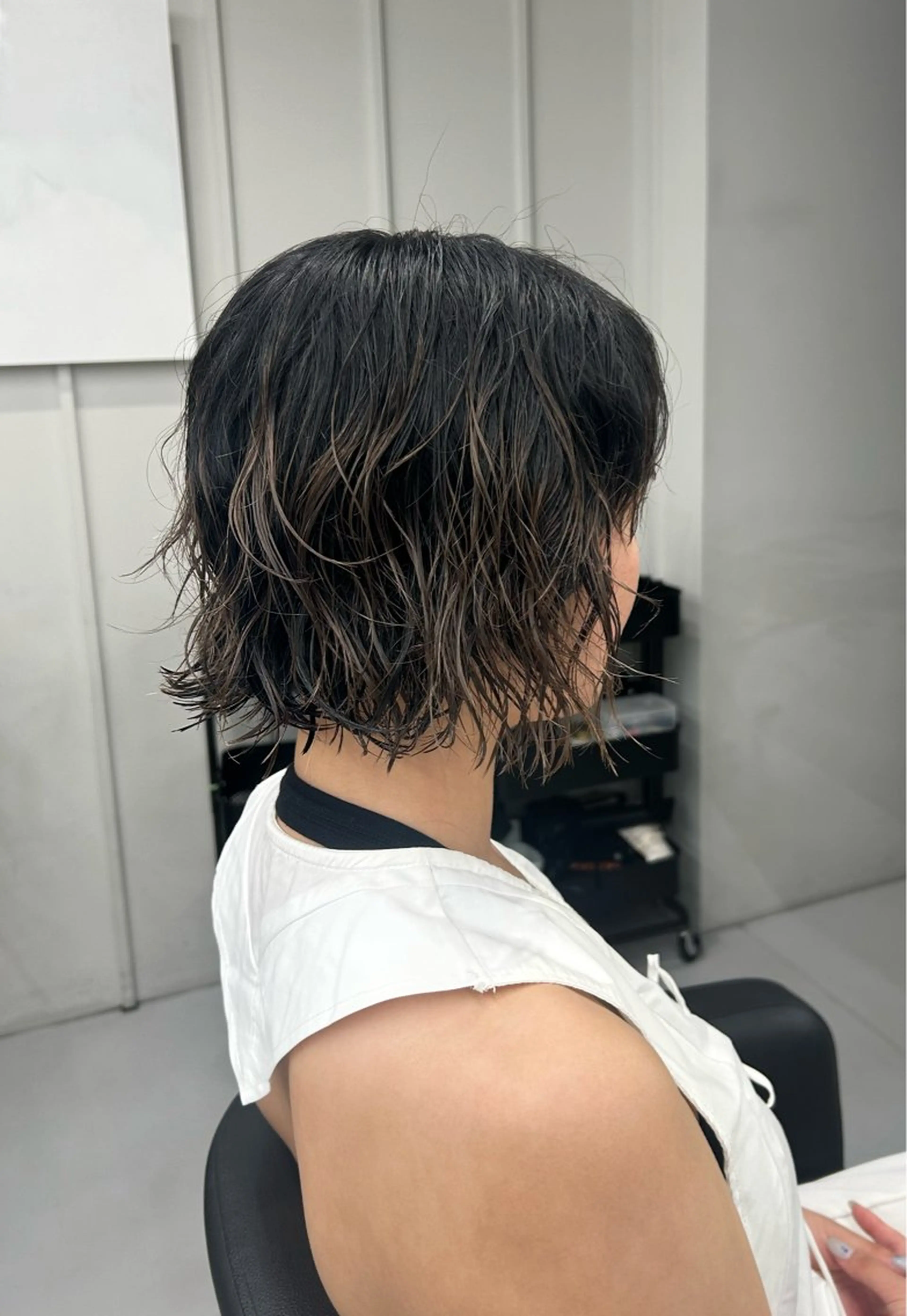 ミディアム カラー パーマ パーマ 🤎💇🏻‍♀️✨ /万尋　マヒロのヘアスタイル