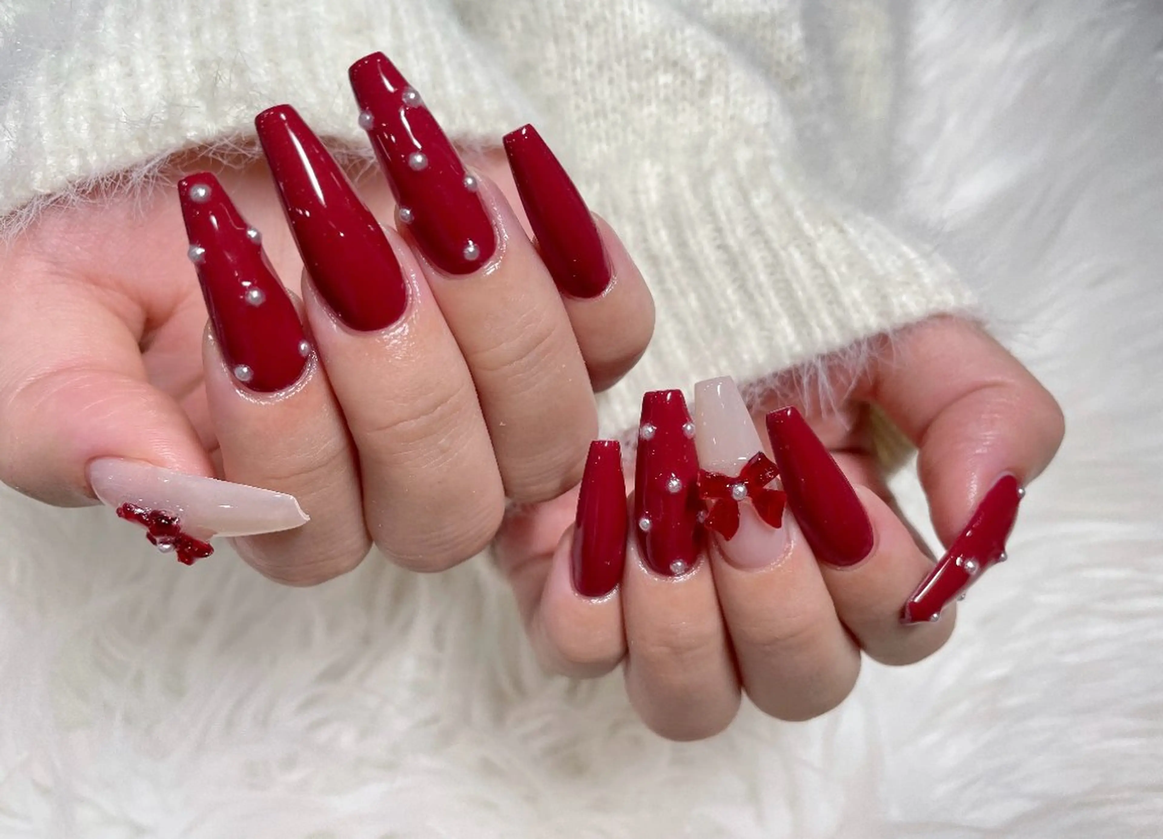 ネイル アートネイル べっ甲ネイル チークネイル 成人式 長さ出し ハンドネイル ハンドケア For you. Nail Salonのネイルデザイン