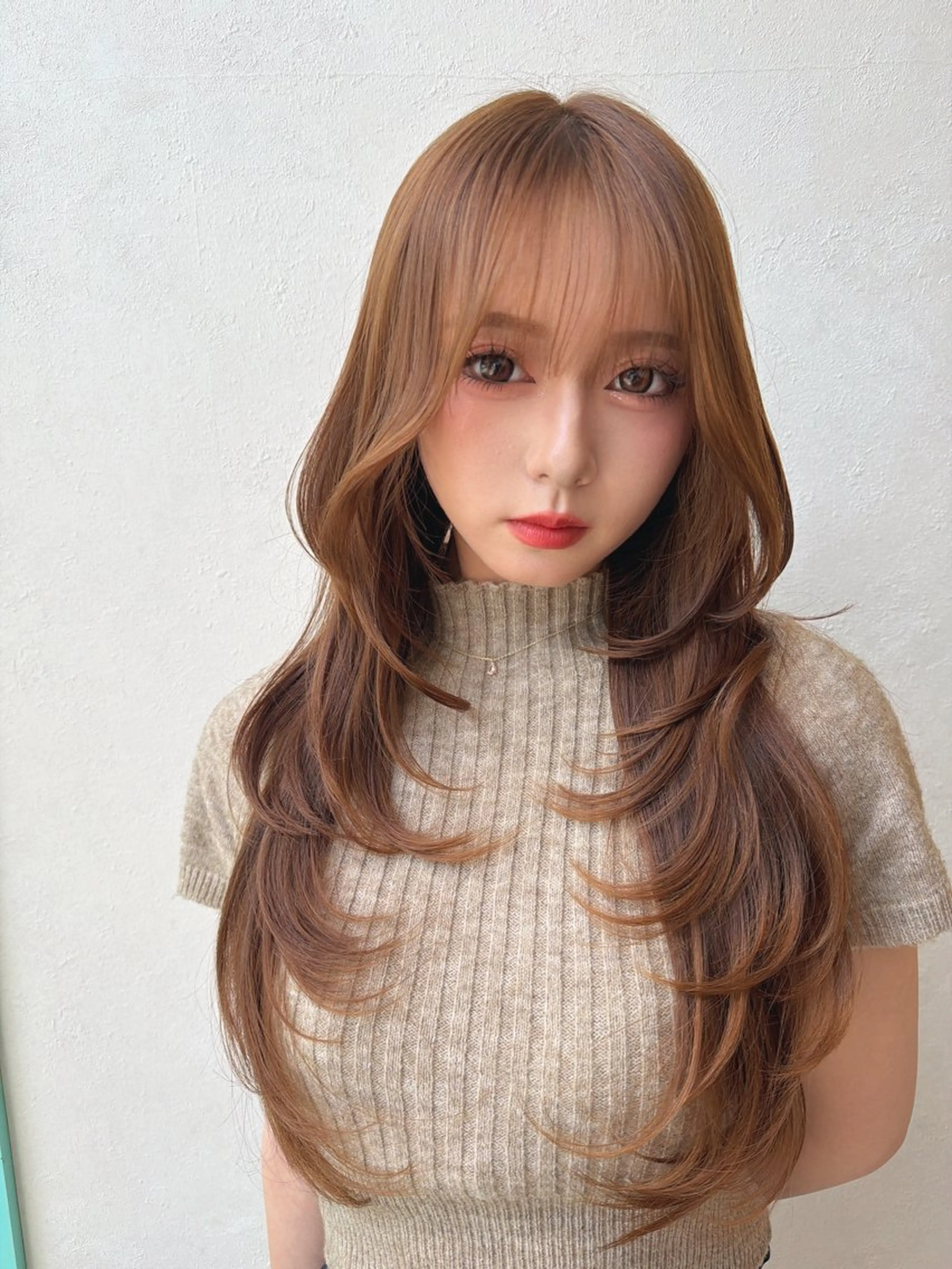 セミロング レイヤーカット カット 美髪矯正/髪質改善/ 艶レイヤー 古畑佑悟のヘアスタイル