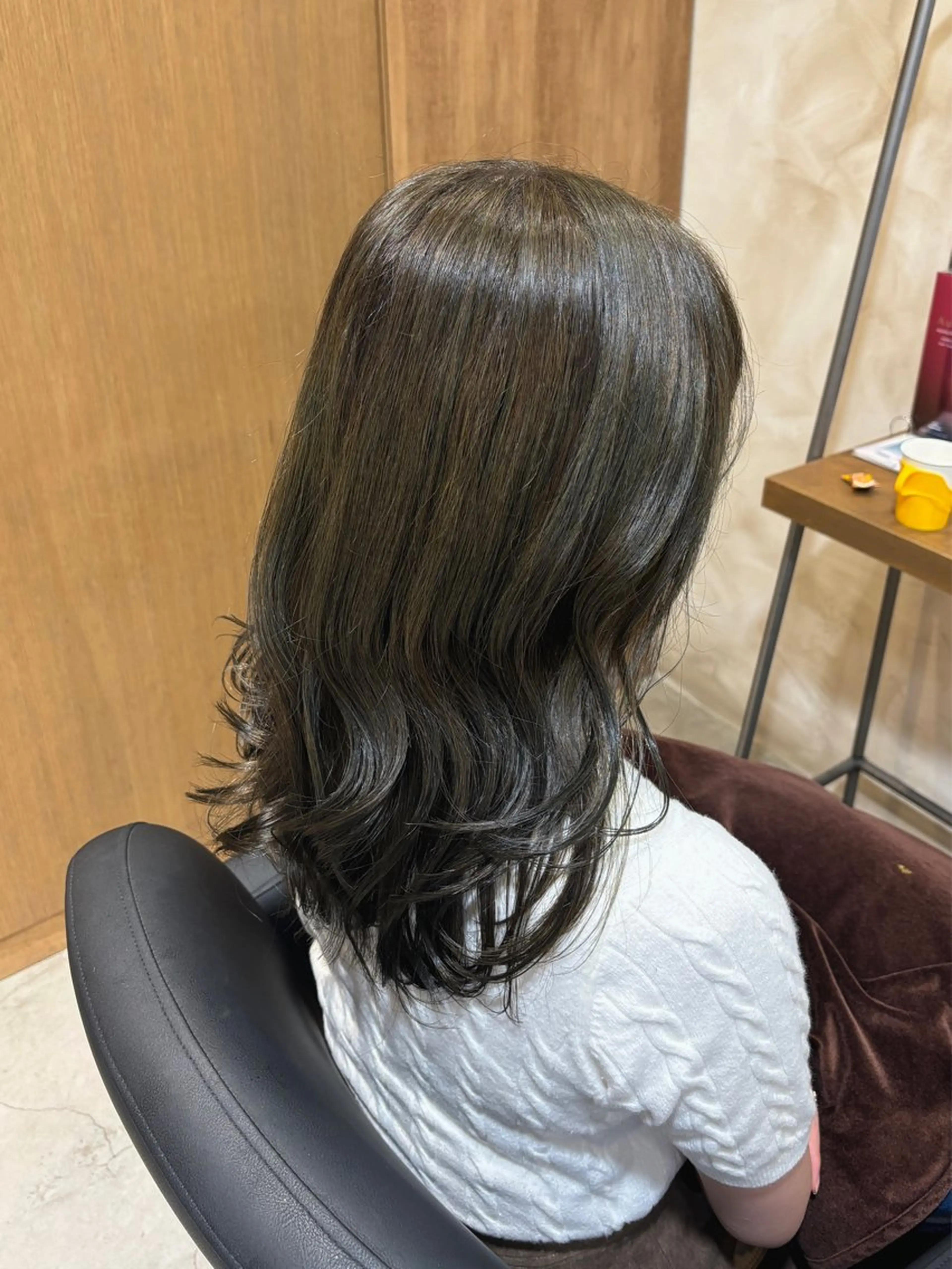 ロング カラー ブリーチ ダブルカラー グレージュ ブリーチなしカラー オリーブグレージュ カット ヘアカラー トリートメント ツヤカラー🫧Sae ネイルモデル募集中のヘアスタイル