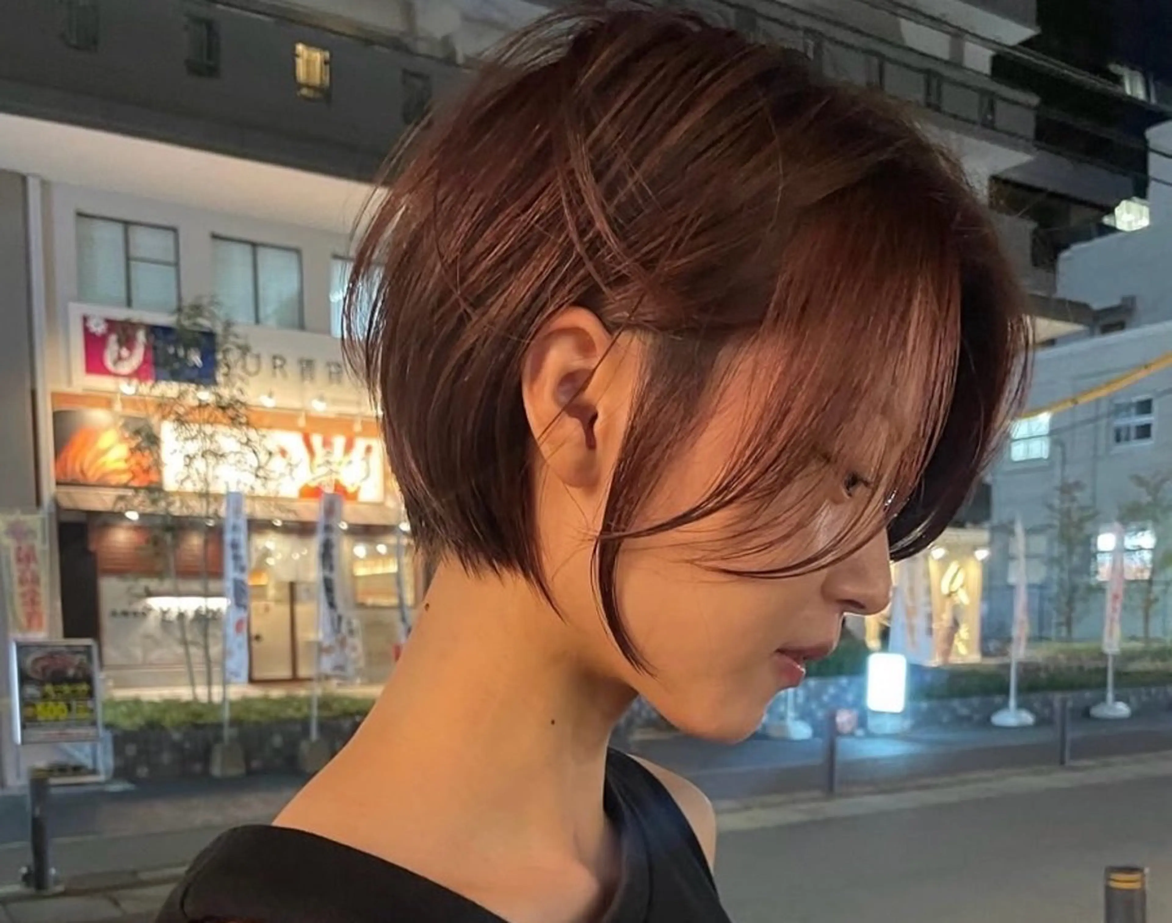 ショート ショートヘア 縮毛矯正 ウメダナオヤ/ くびれヘア✨のヘアスタイル