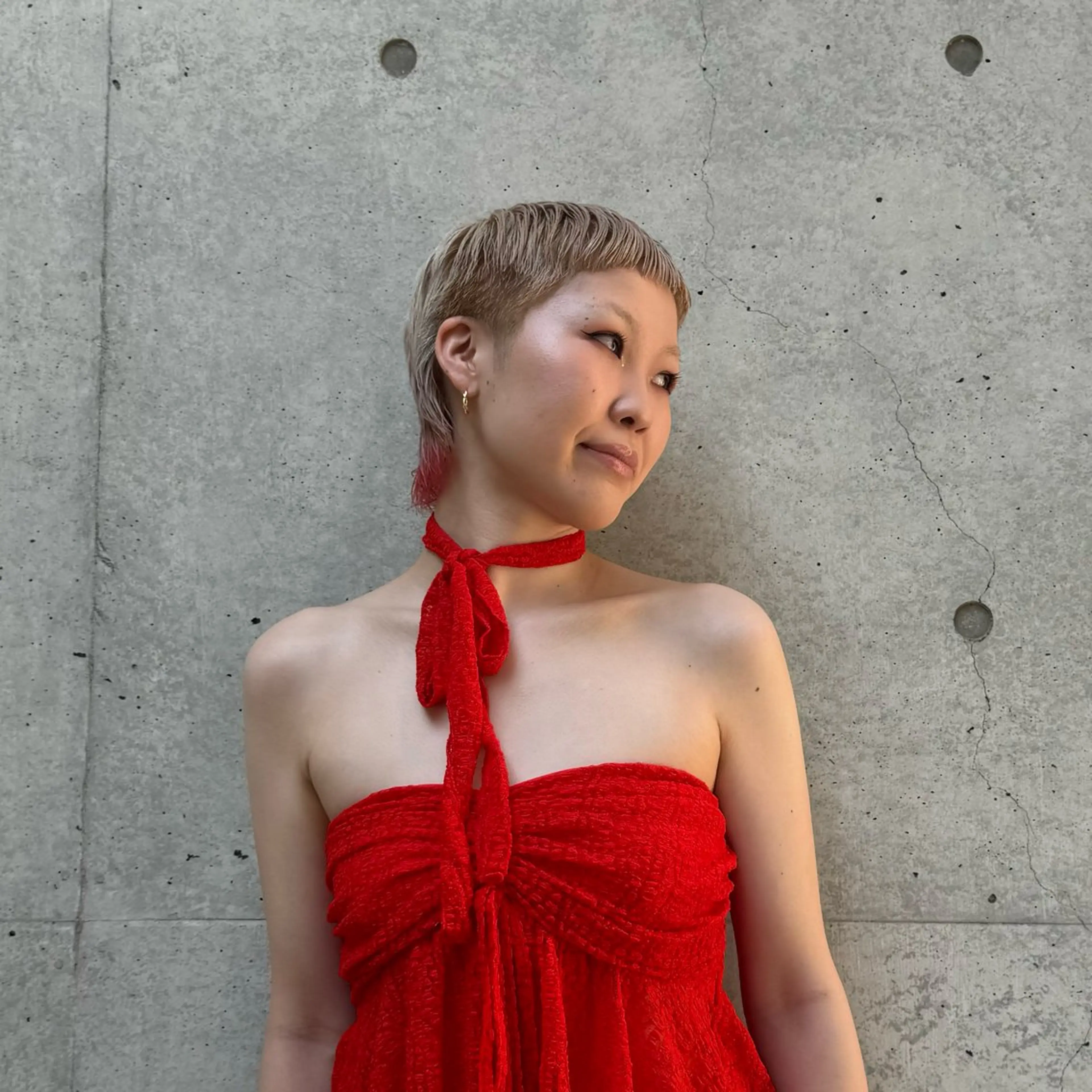 ショート カラー ベージュカラー オレンジ ホワイトベージュ 個性を活かす/ harunaのヘアスタイル