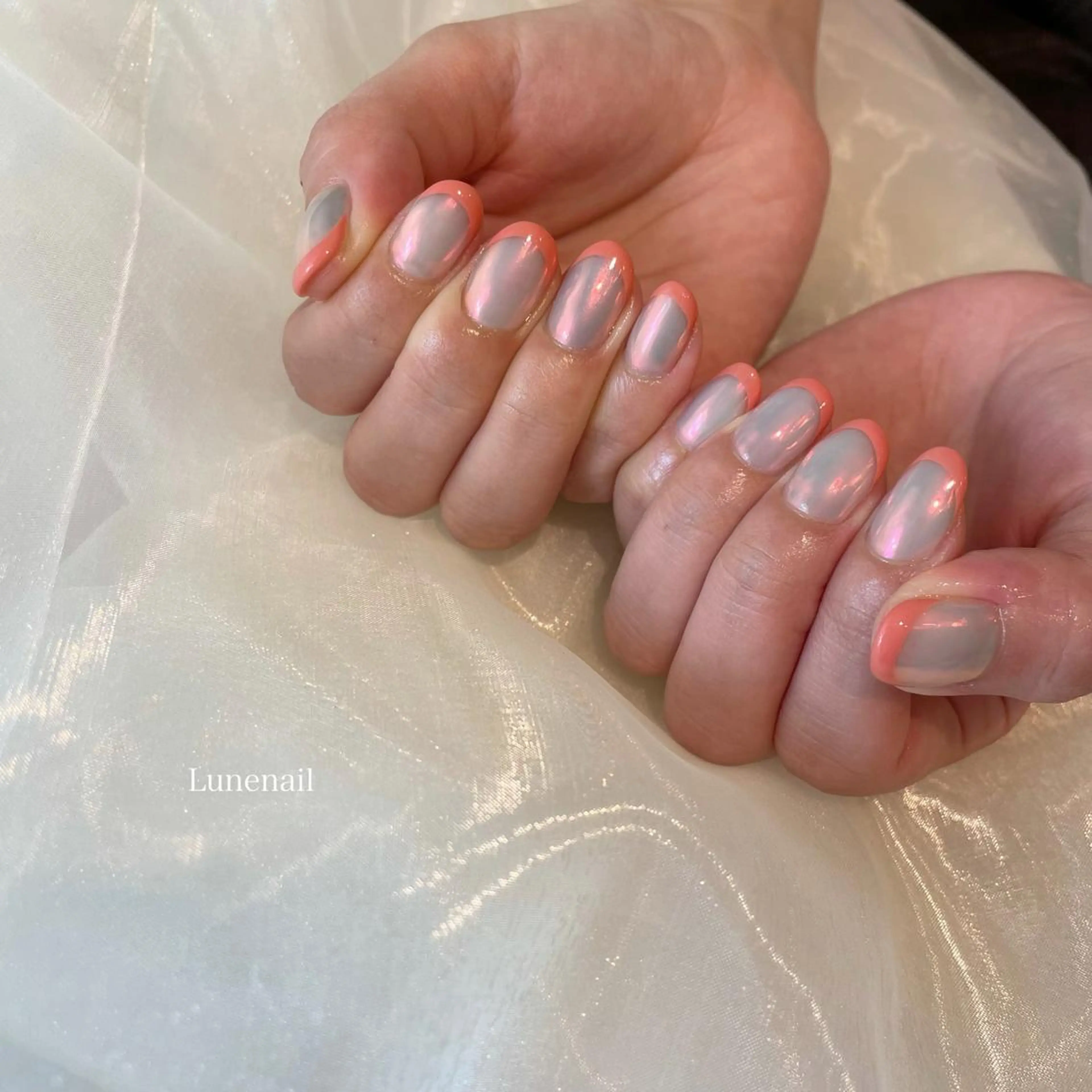 ネイル ミラーネイル ハンドネイル Lune nailのネイルデザイン