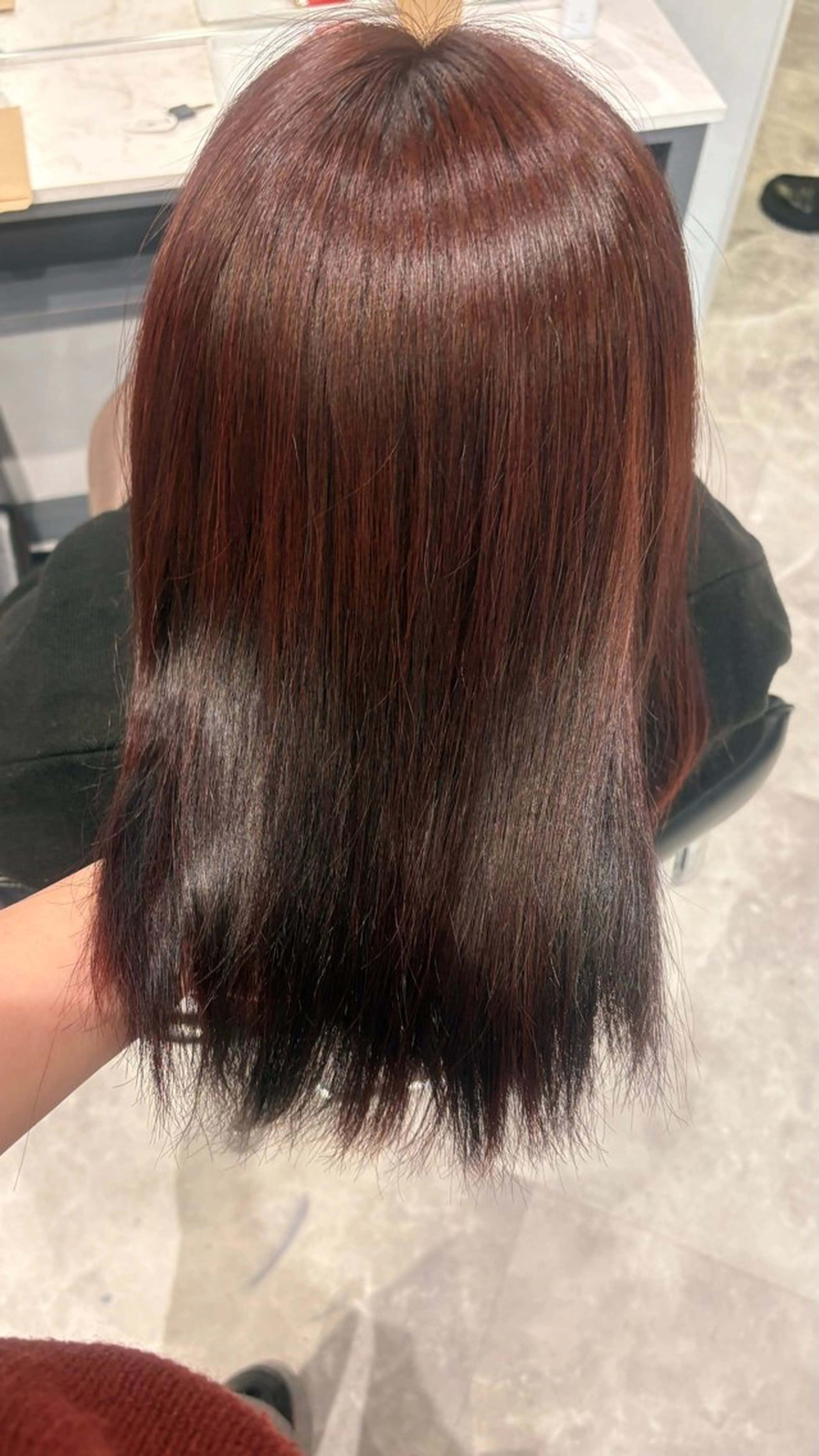 ミディアム カラー ヘアカラー トリートメント 彩華 🎀 西梅田美容室のヘアスタイル