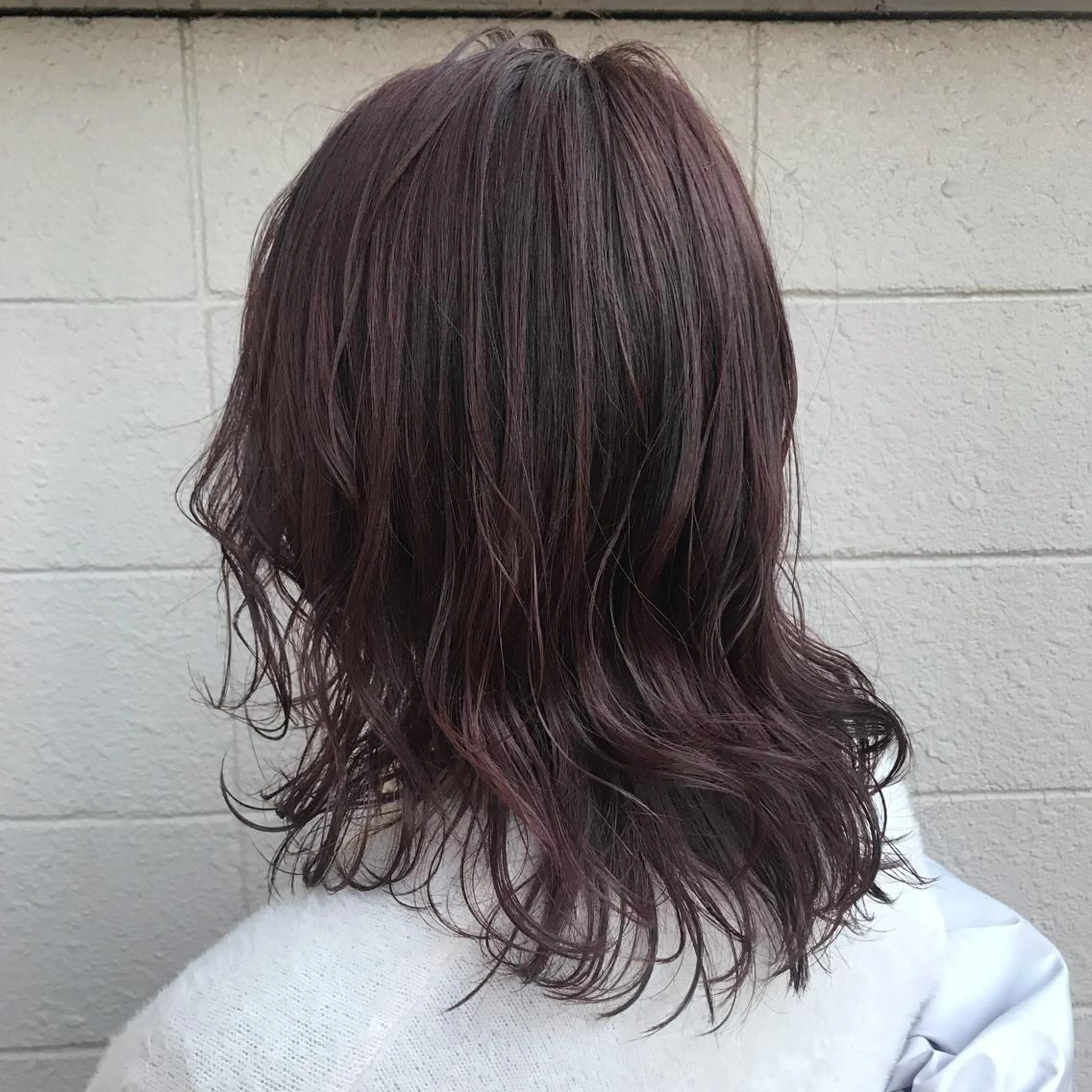 ミディアム カラー パーマ ニュアンスパーマ/ レイヤー/茶屋町のヘアスタイル