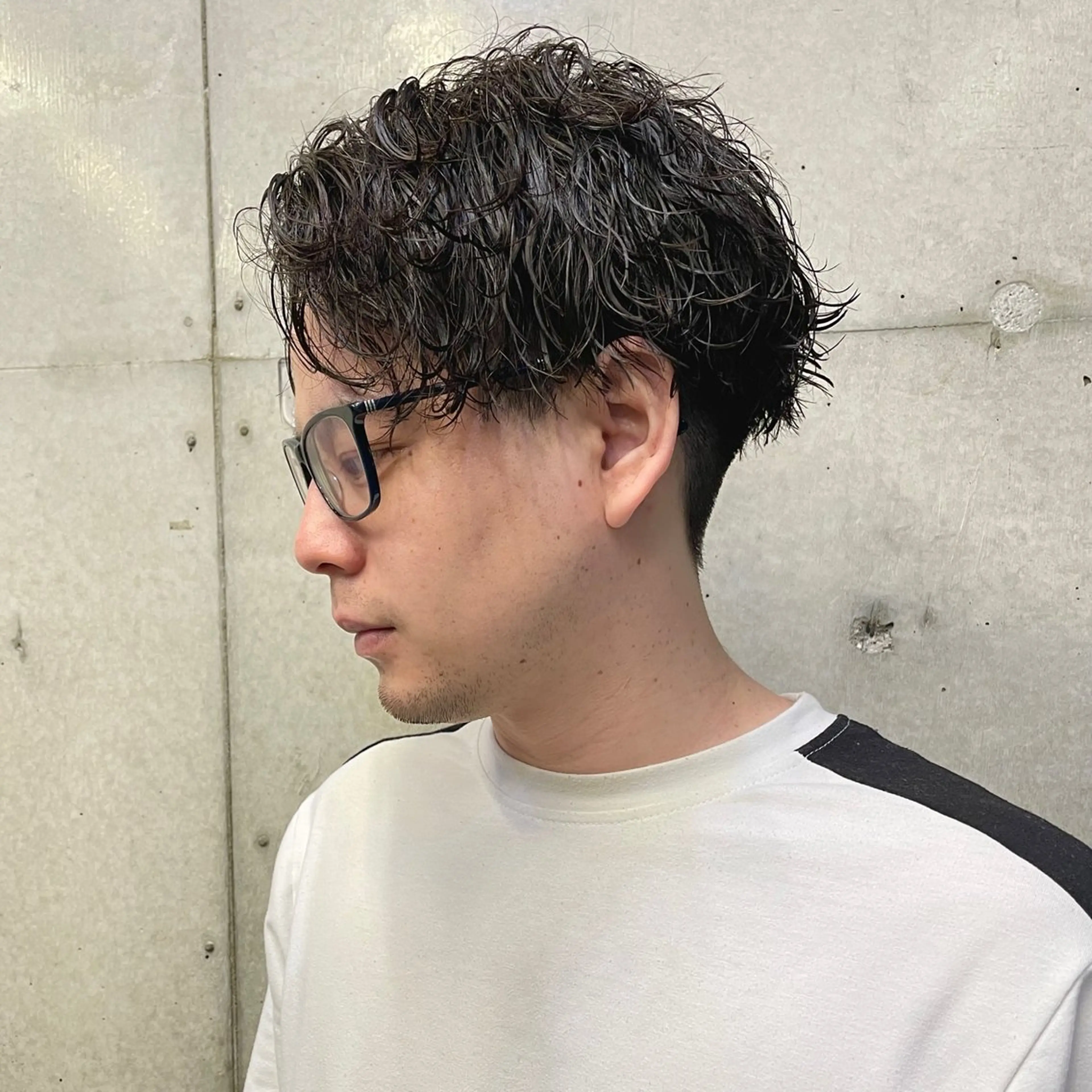 ショート パーマ メンズ 西大島美容師 渡部仁太のヘアスタイル