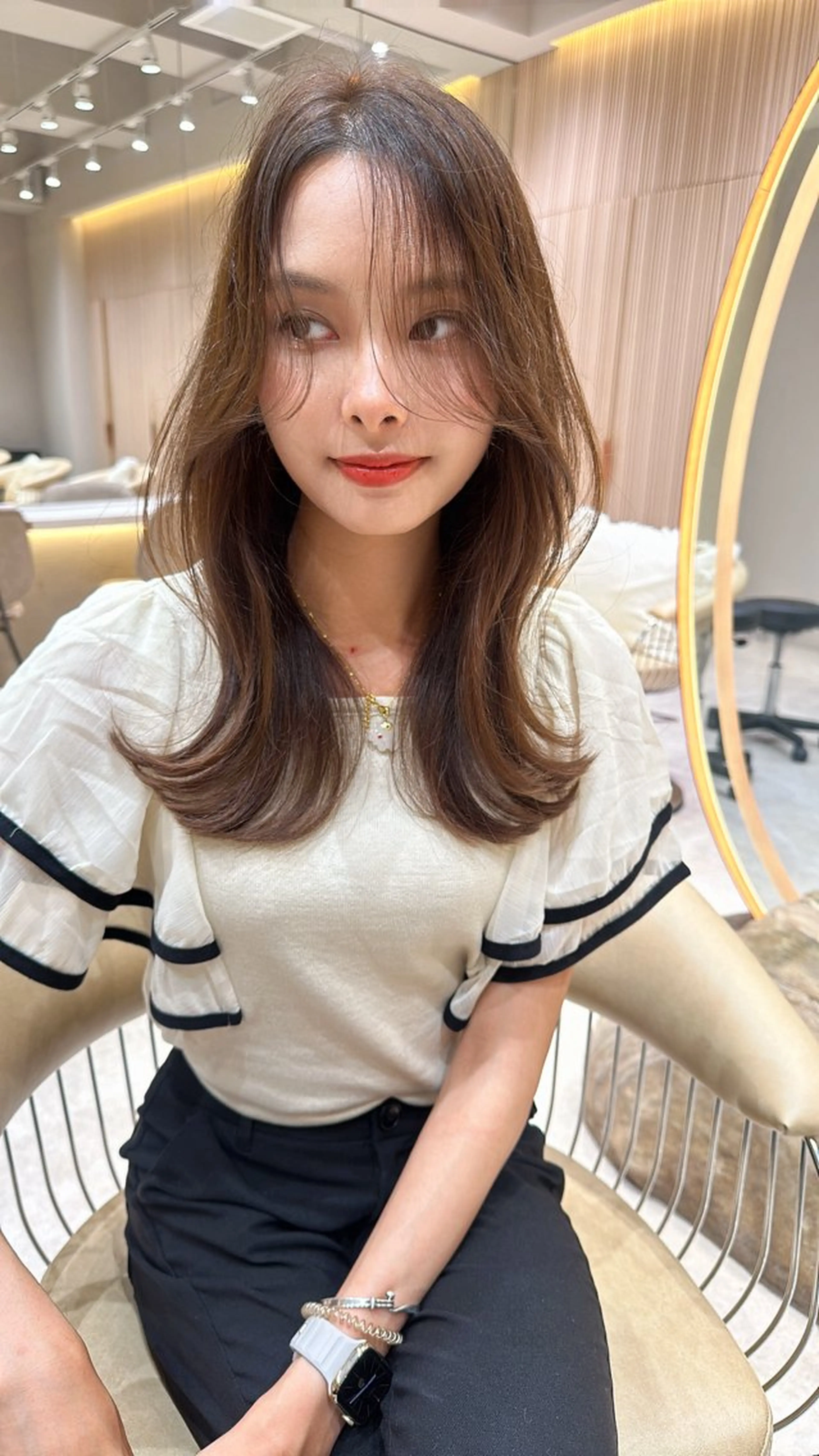 ロング カラー カット ヘアカラー トリートメント 縮毛矯正✨🫧 レイヤー川村利幸のヘアスタイル