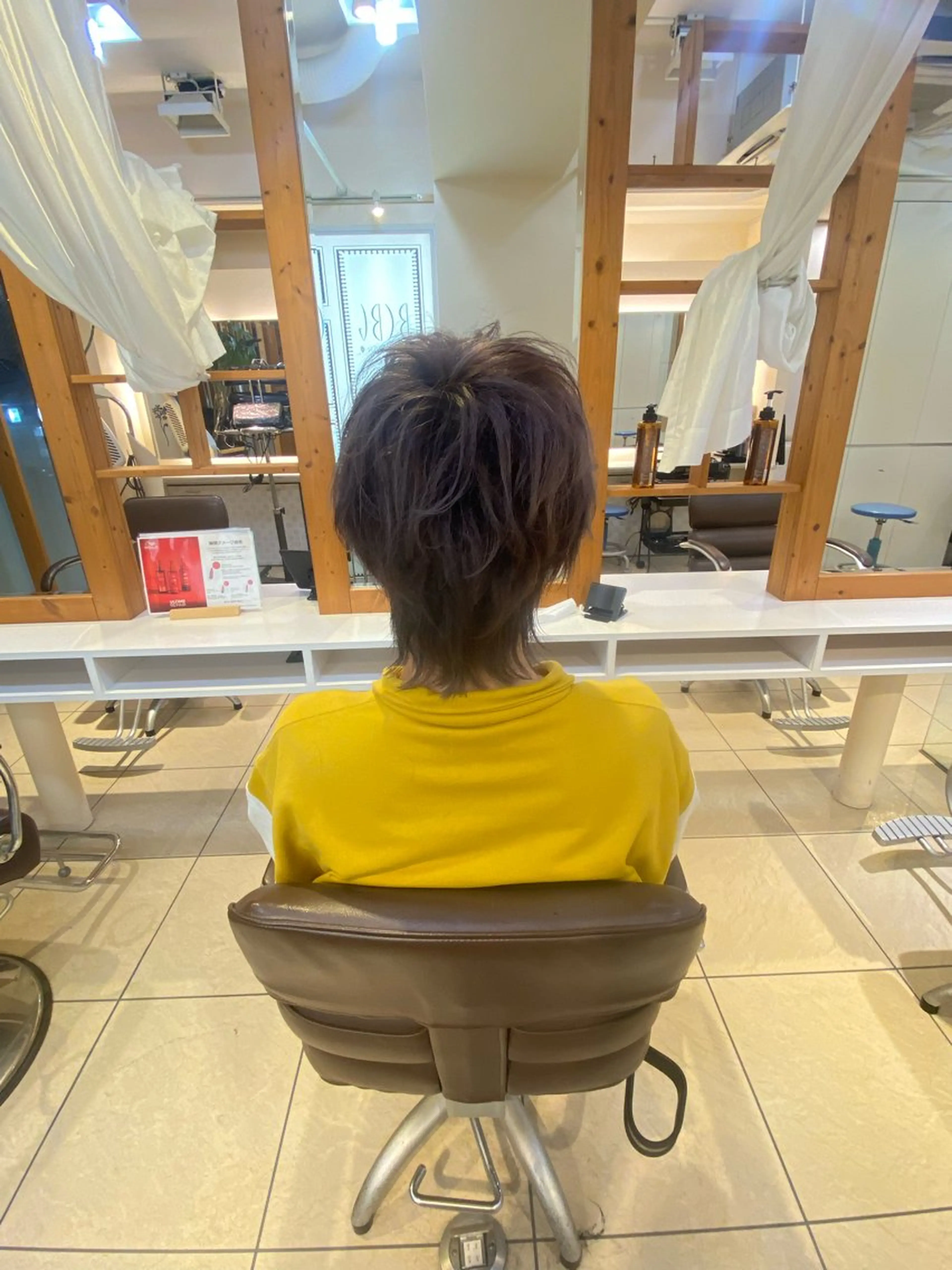 メンズ メンズウルフカット ウルフカット 青山 光のヘアスタイル