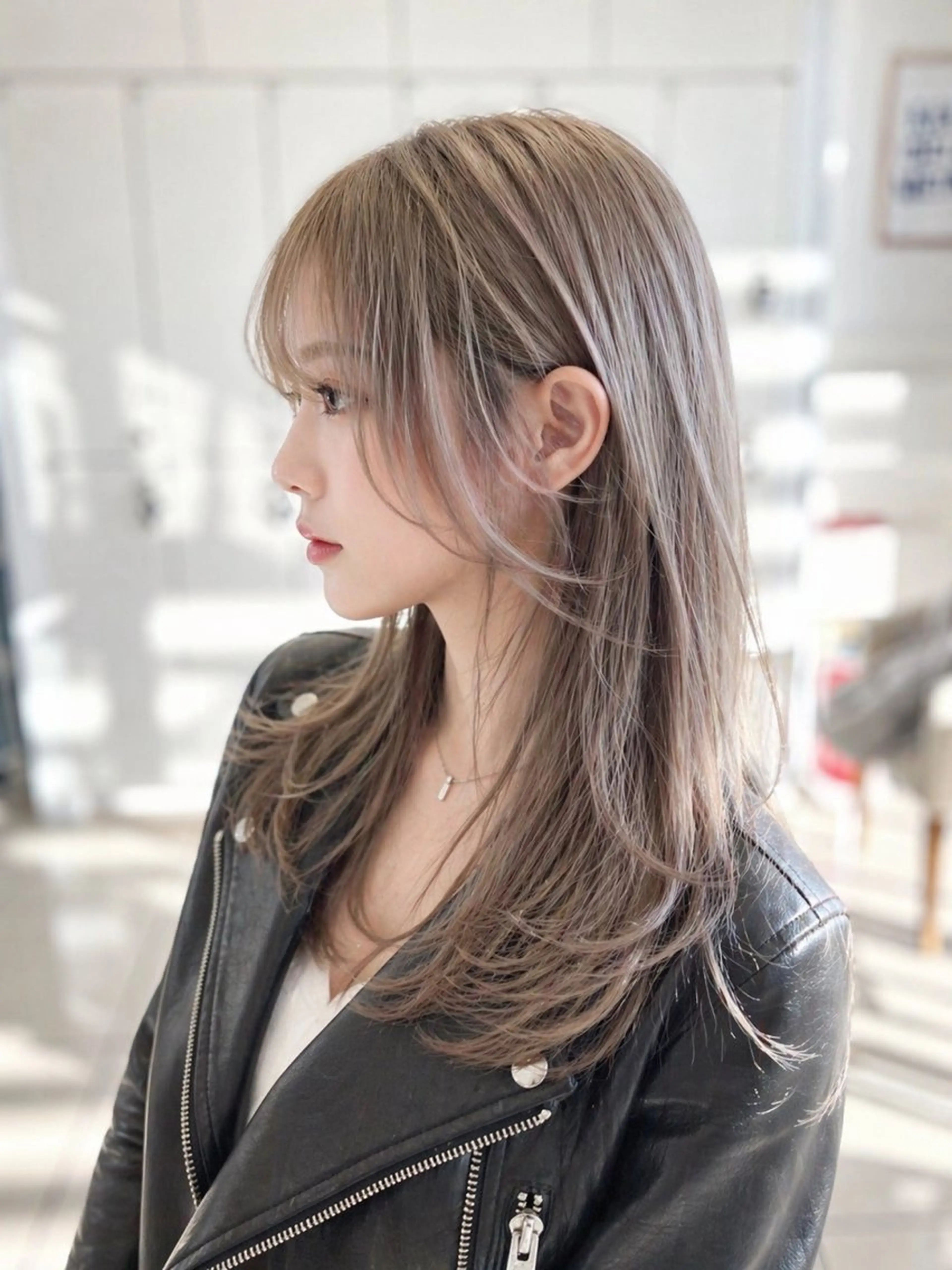 ロング カット ヘアカラー トリートメント 金子 直樹のヘアスタイル