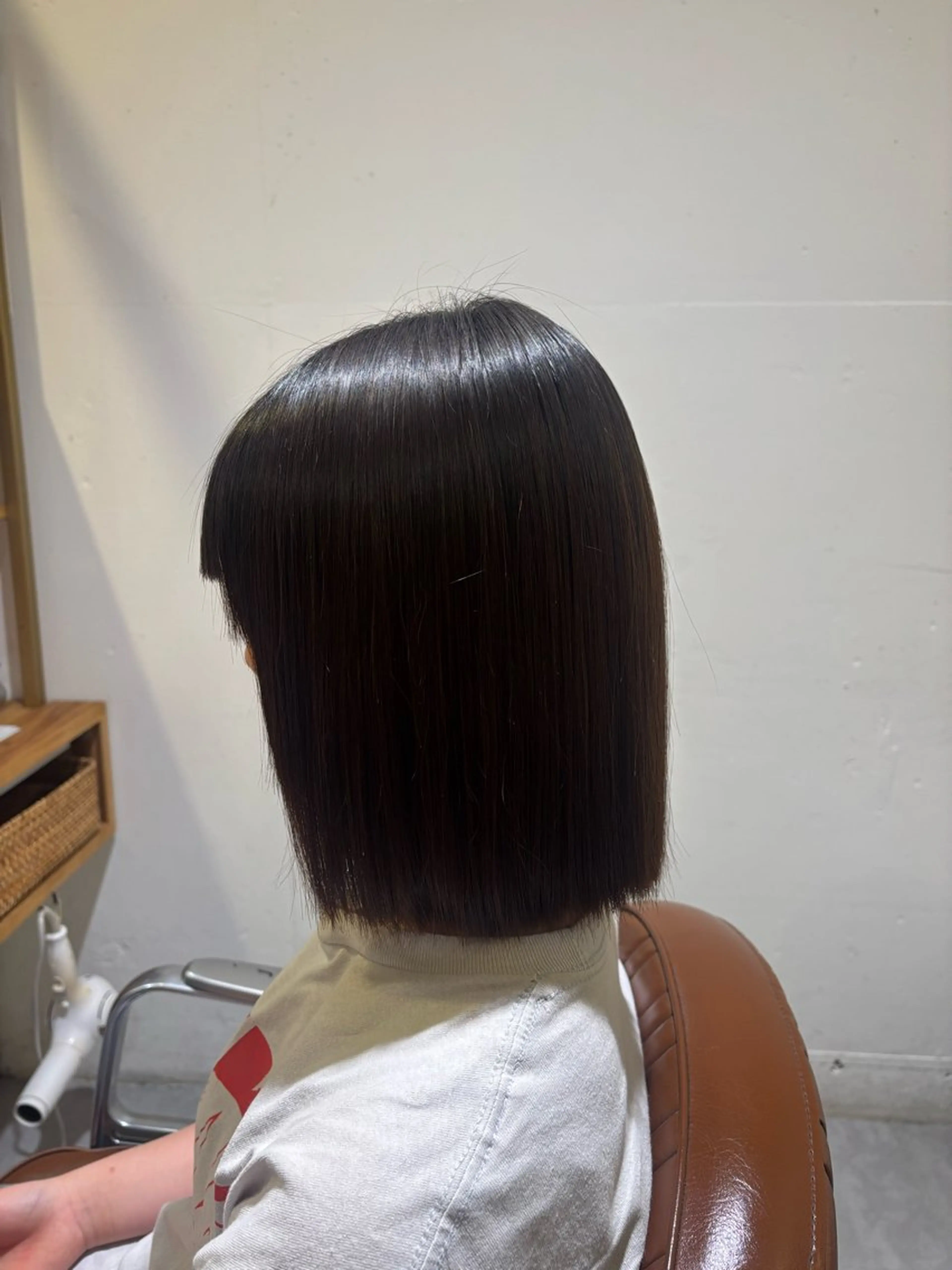 ショート 学生 縮毛矯正 縮毛矯正 永山 日菜のヘアスタイル