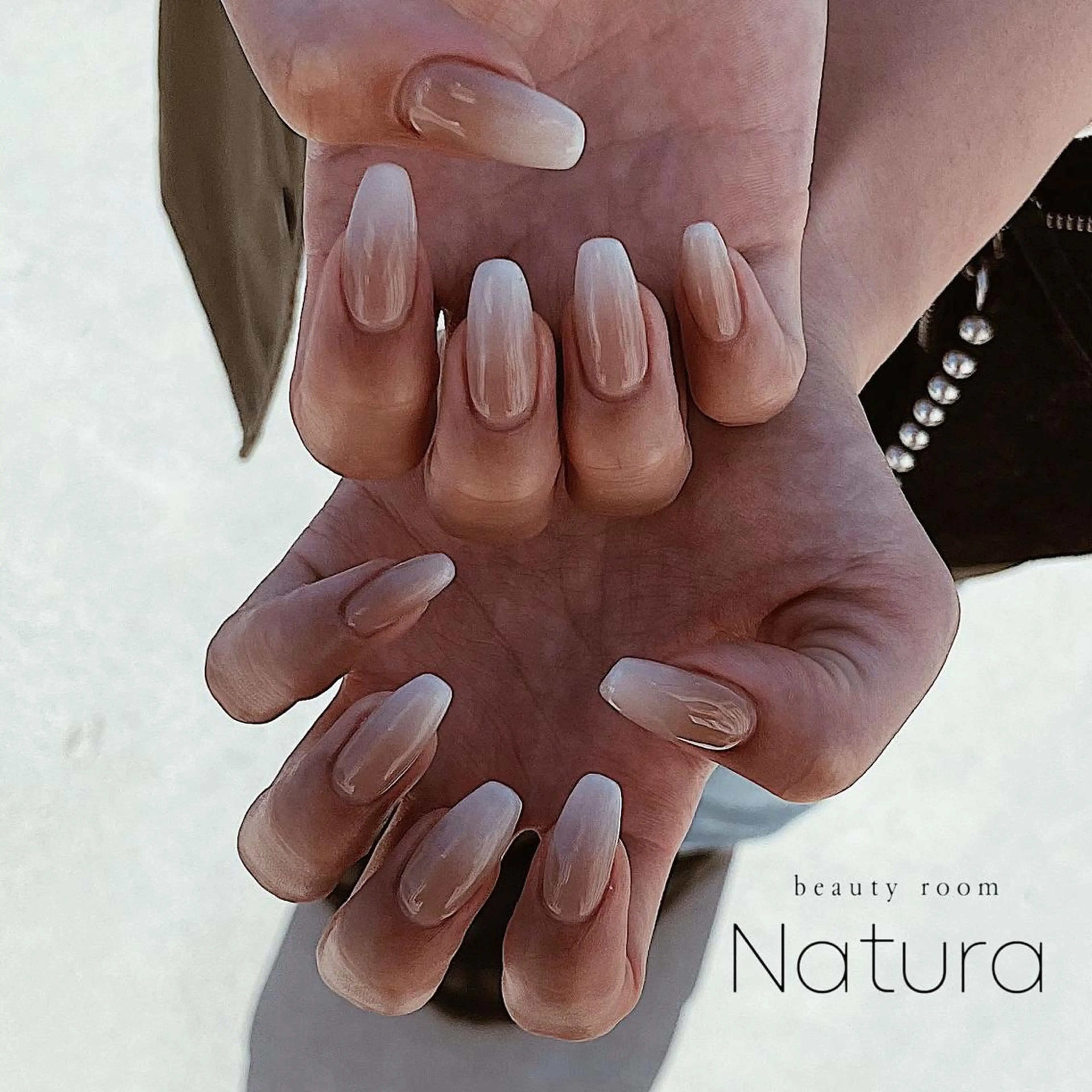 ネイル マツエク・マツパ アイブロウ 長さ出し ハンドネイル beautyroom Naturaのネイルデザイン