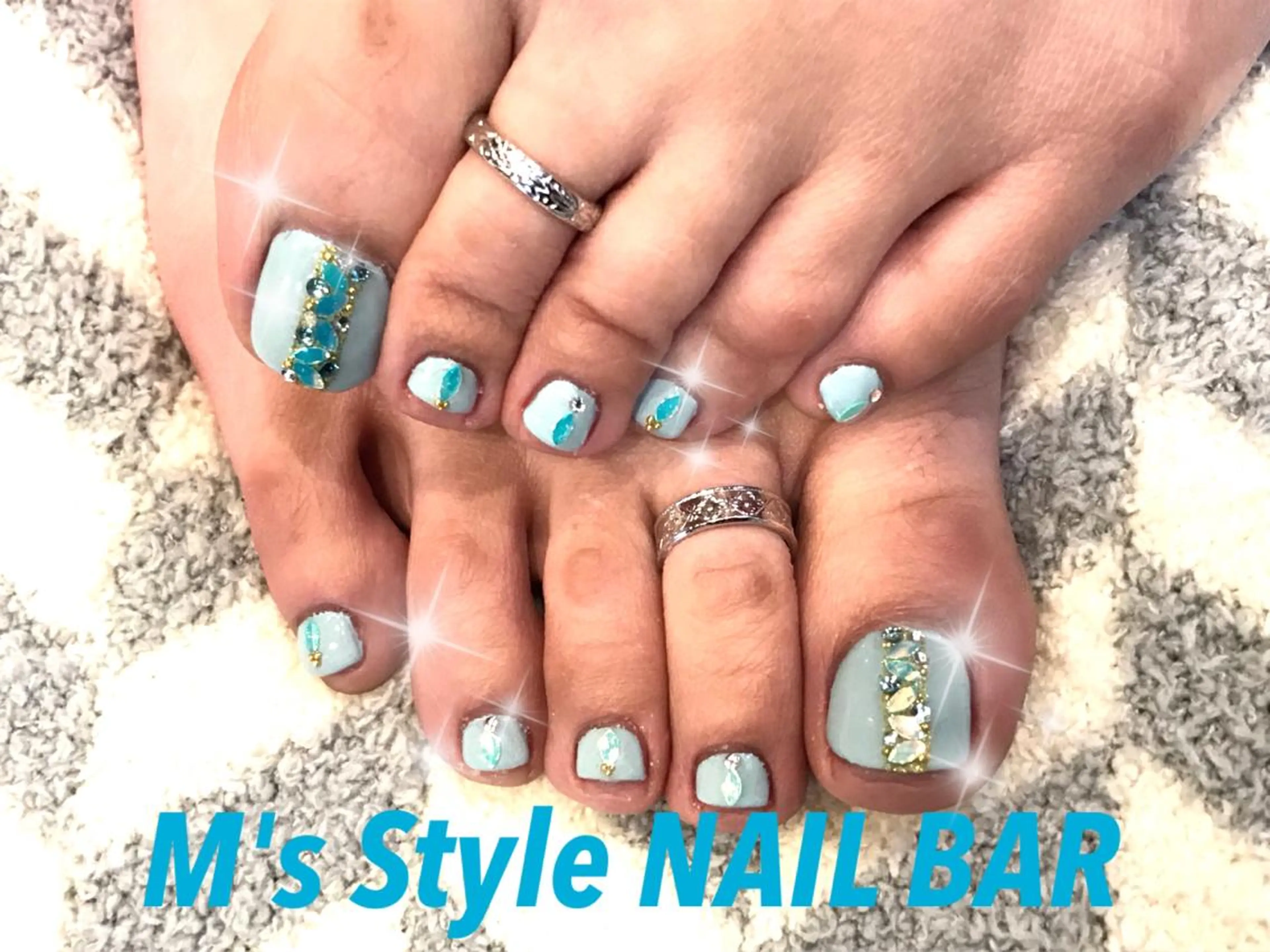 ネイル フットネイル 春ネイル フットネイル M's Style NAIL BARのネイルデザイン
