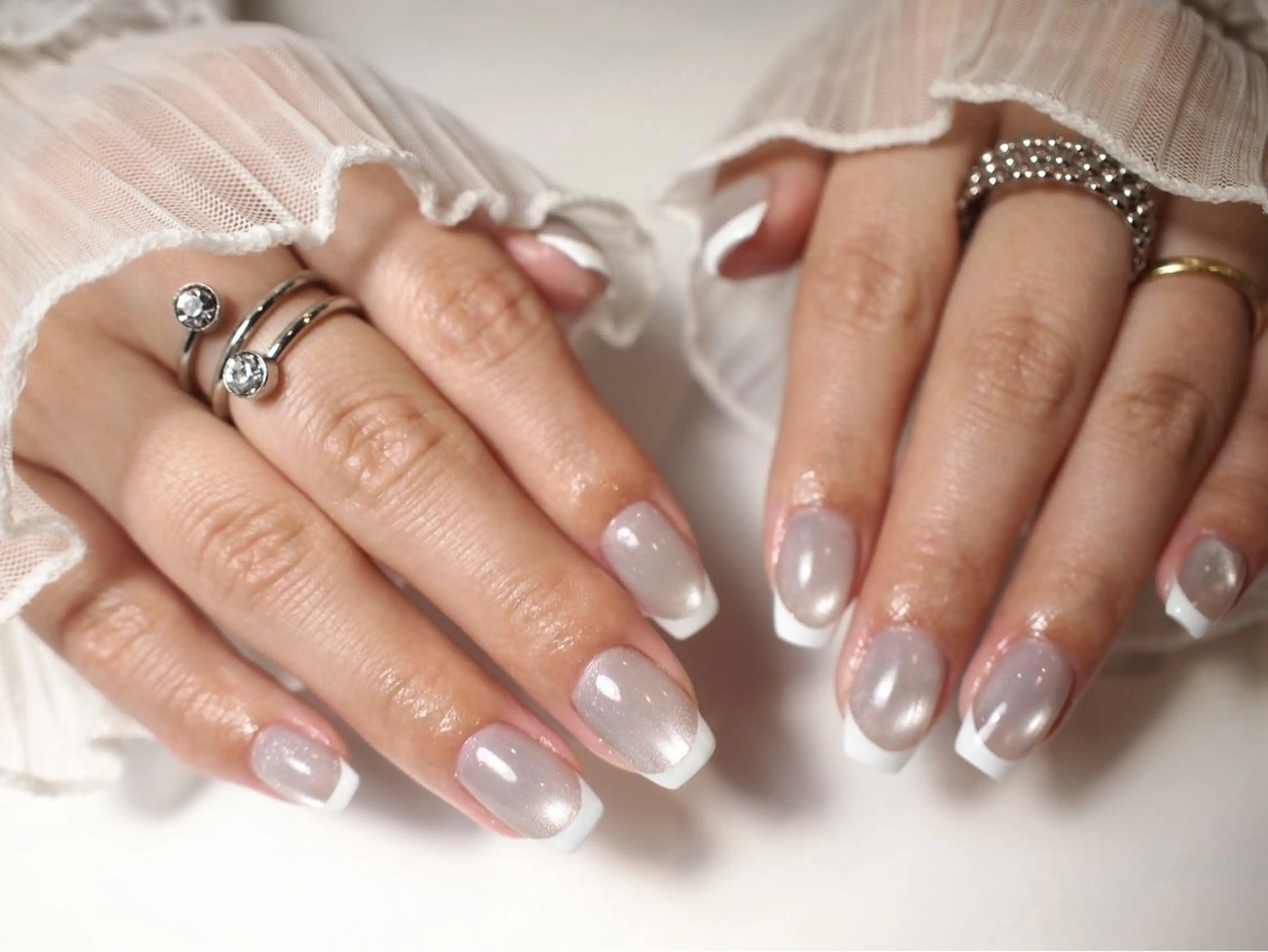 ネイル フレンチネイル マグネットネイル ハンドネイル ORGAN makiのネイルデザイン