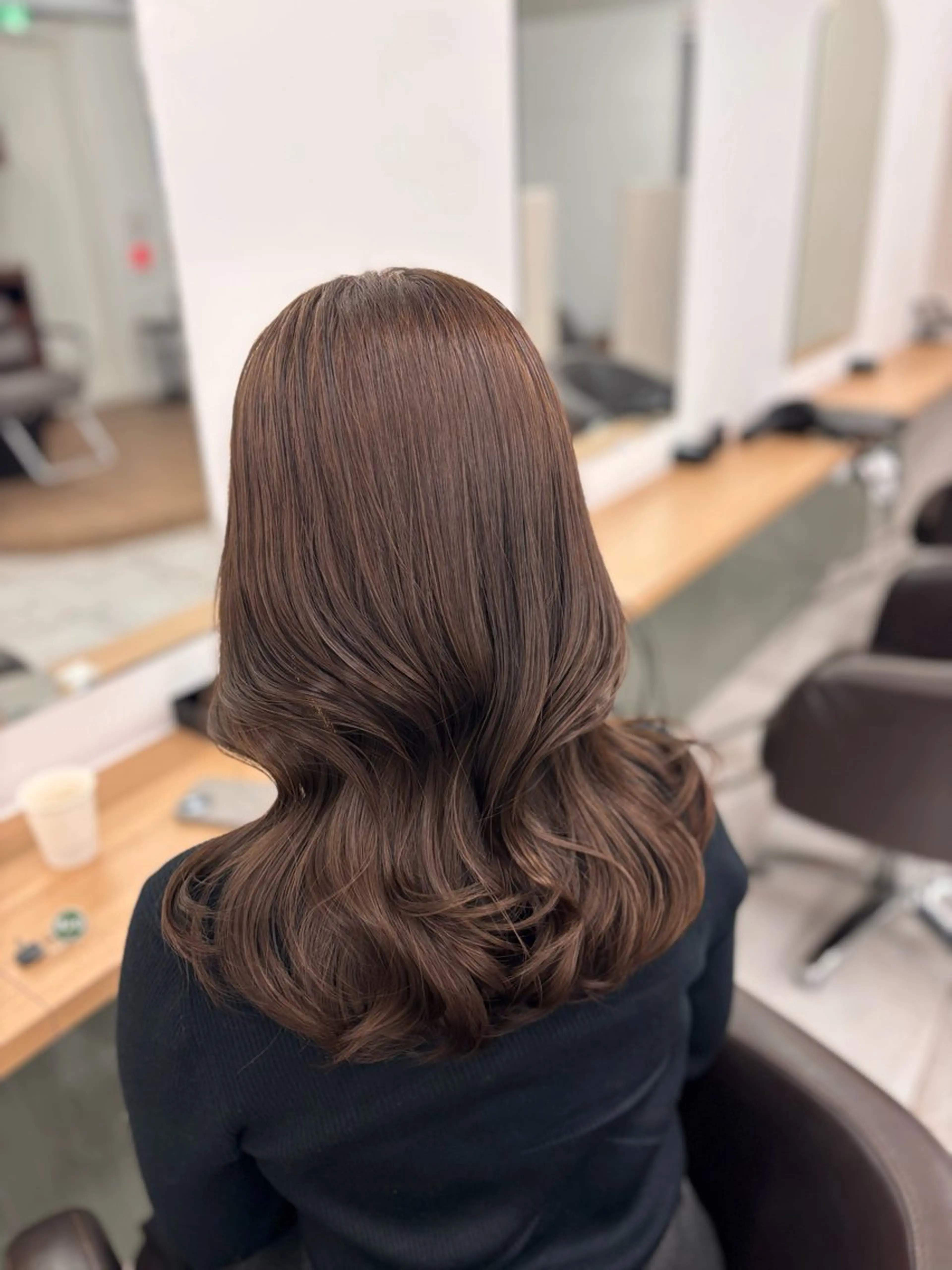 セミロング カラー ️髪質改善カラー /美髪矯正🎀こゆきのヘアスタイル
