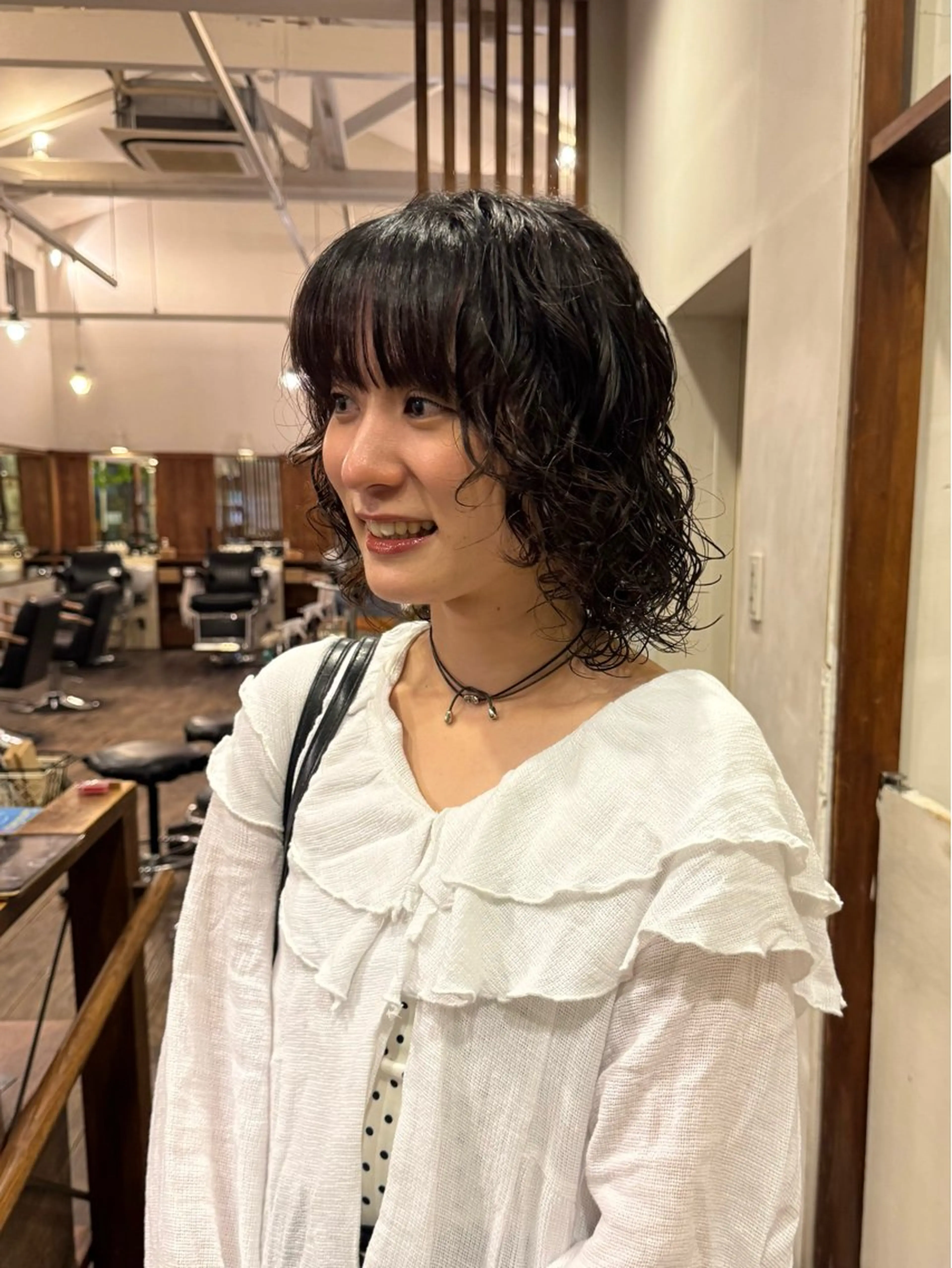 ミディアム パーマ カット パーマ MOK大阪梅田店 Asahiのヘアスタイル