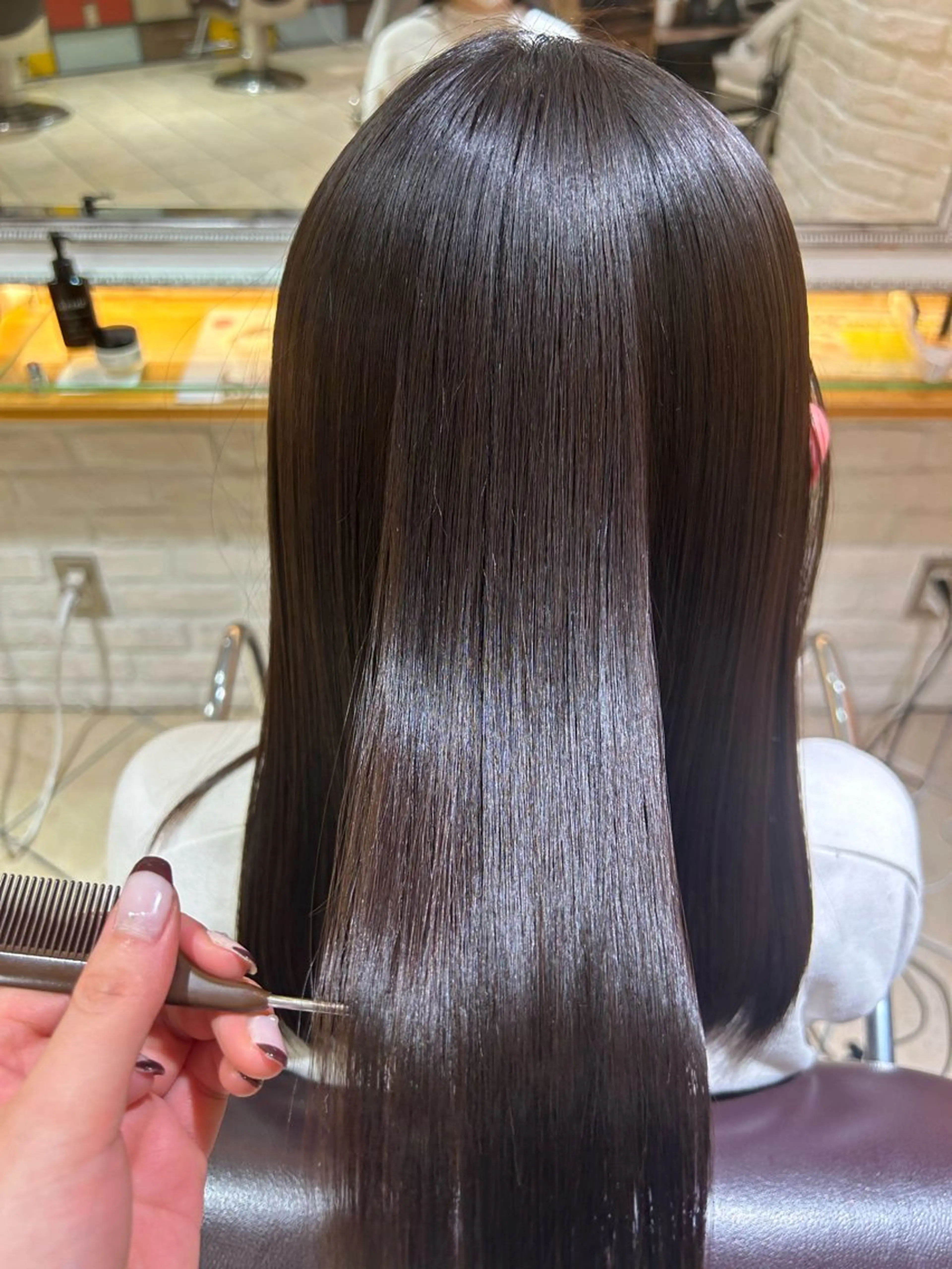 ミディアム 髪質改善 momoha 『モテヘア🍓』のヘアスタイル