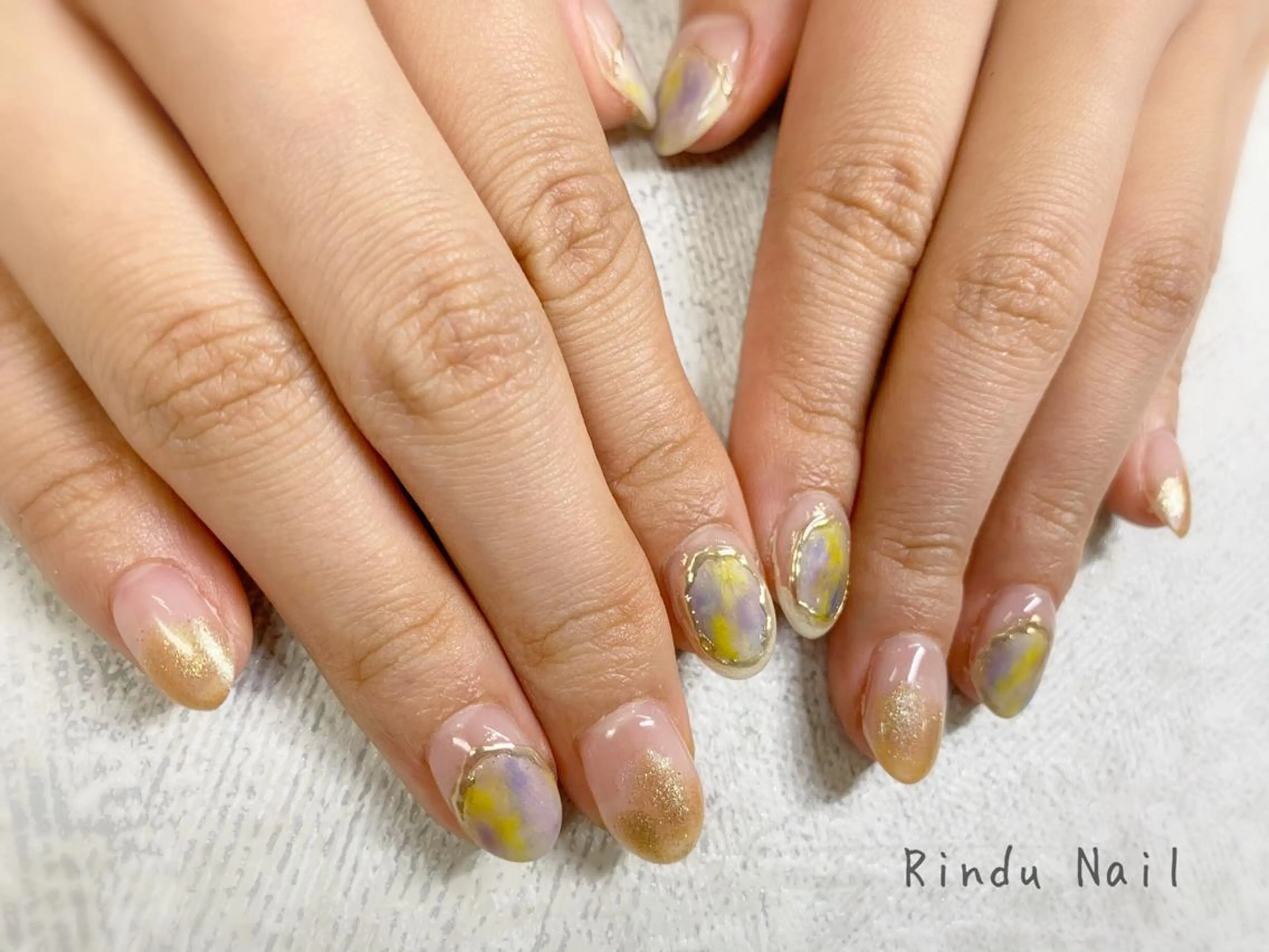 ネイル ニュアンスネイル Rindu Nail 名駅miniのネイルデザイン