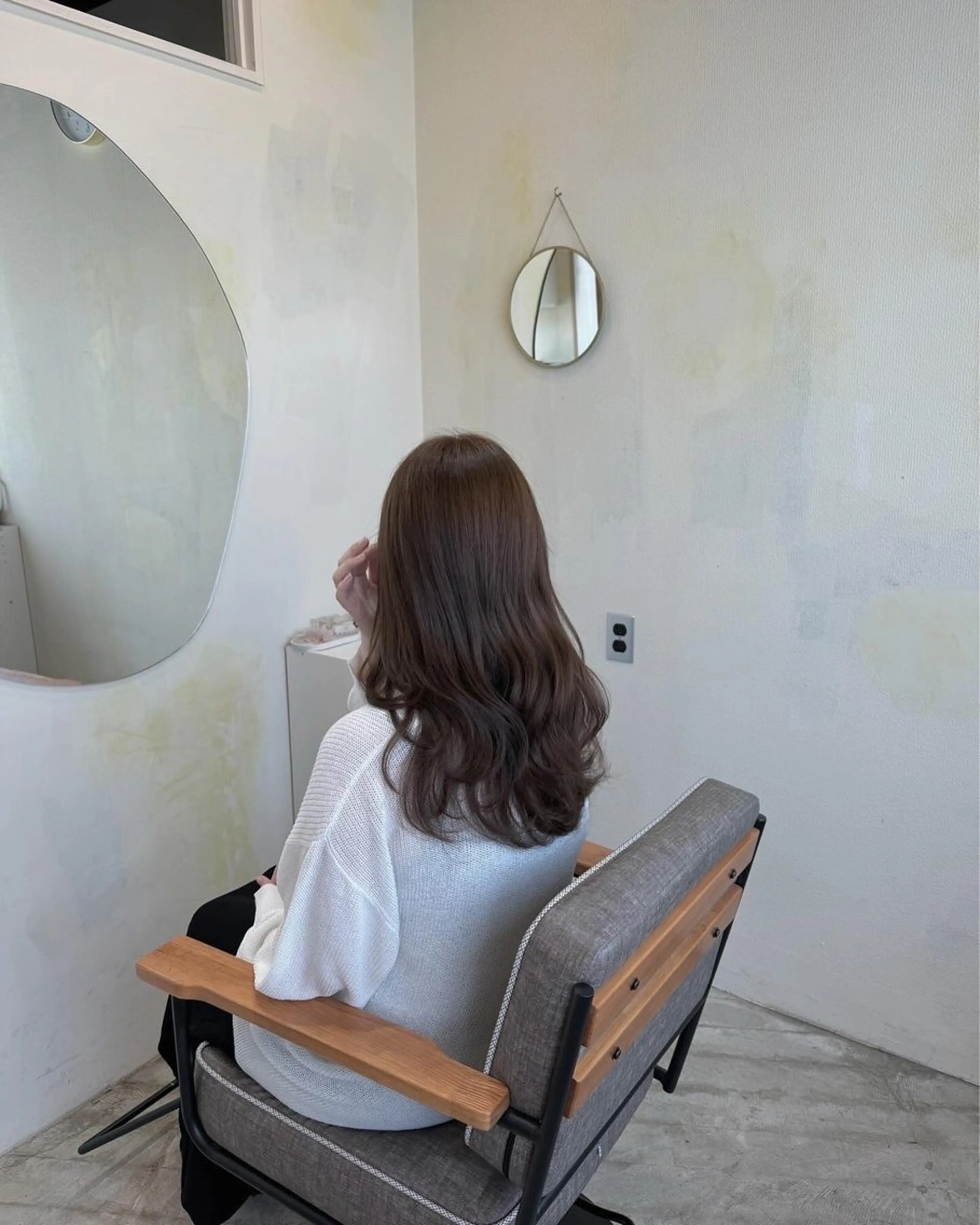 ロング 🍋透け感カラー🍃 オリーブ🍐Kahoのヘアスタイル