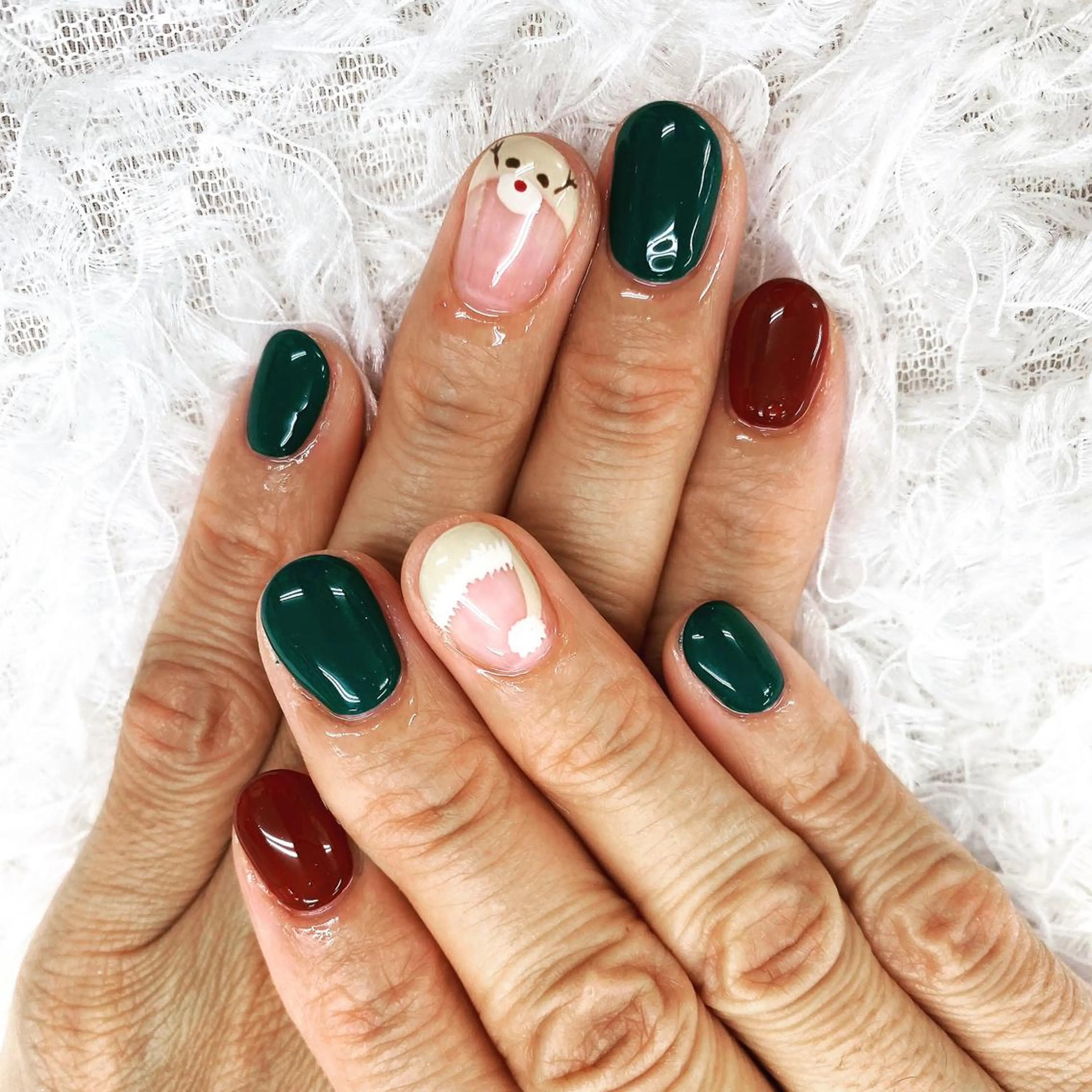 ネイル アートネイル 冬ネイル クリスマス N._._. clawのネイルデザイン