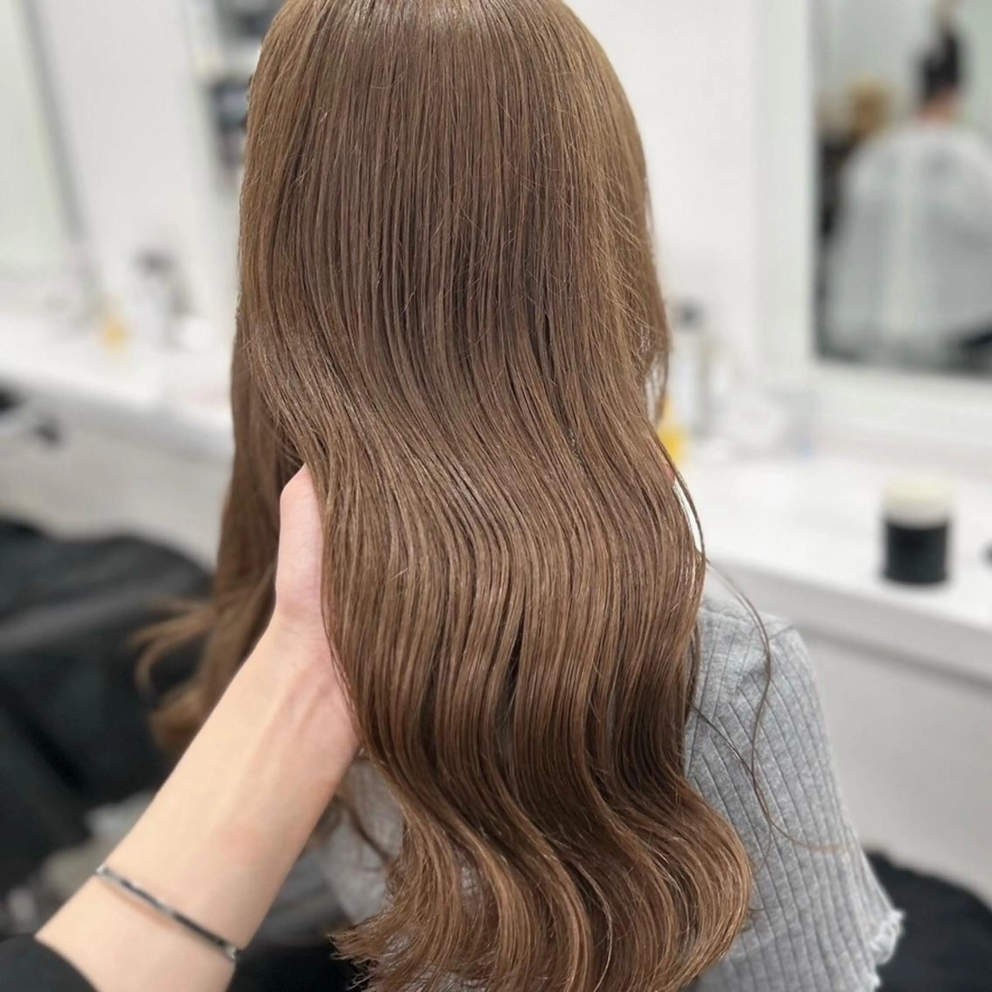 カラー 赤み消し🌿韓国風 ヘア🌿福岡美容室のヘアスタイル