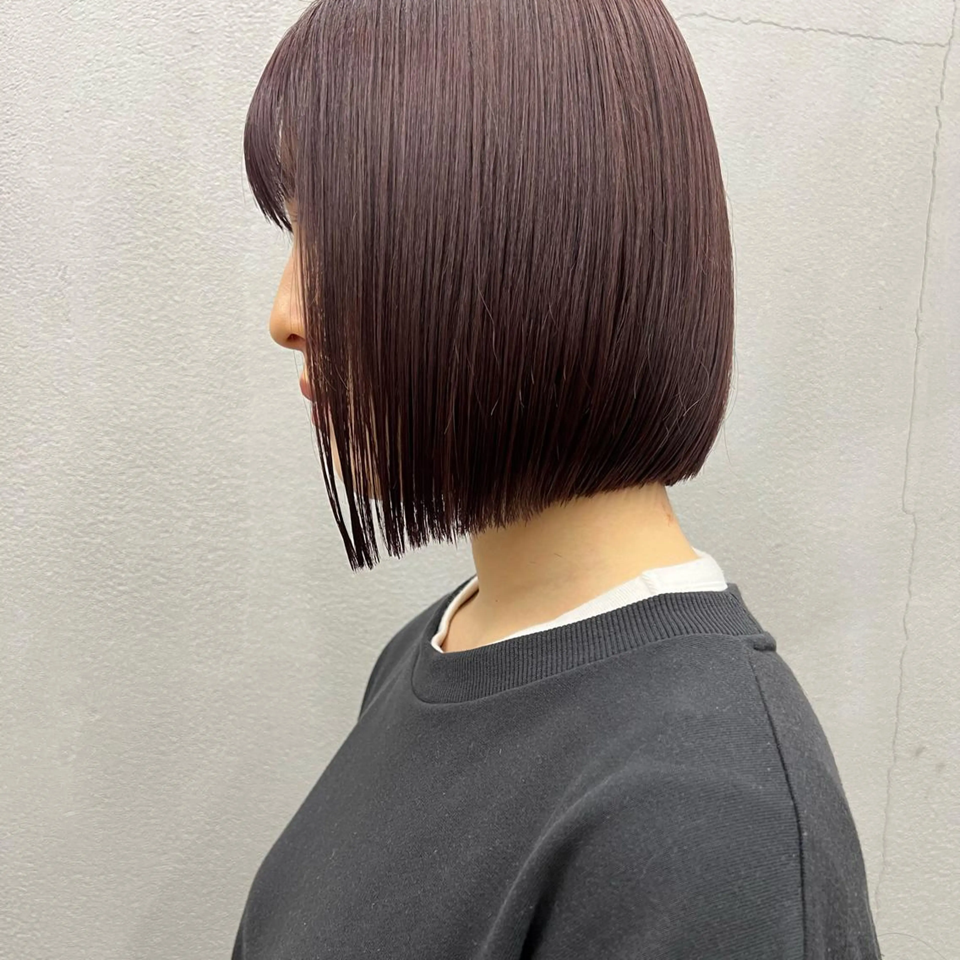 ショート カラー 切りっぱなしボブ ボブ カット ヘアカラー 縮毛矯正 トリートメント 🌱小顔魅せショート 髪質改善カラー/泉綺のヘアスタイル