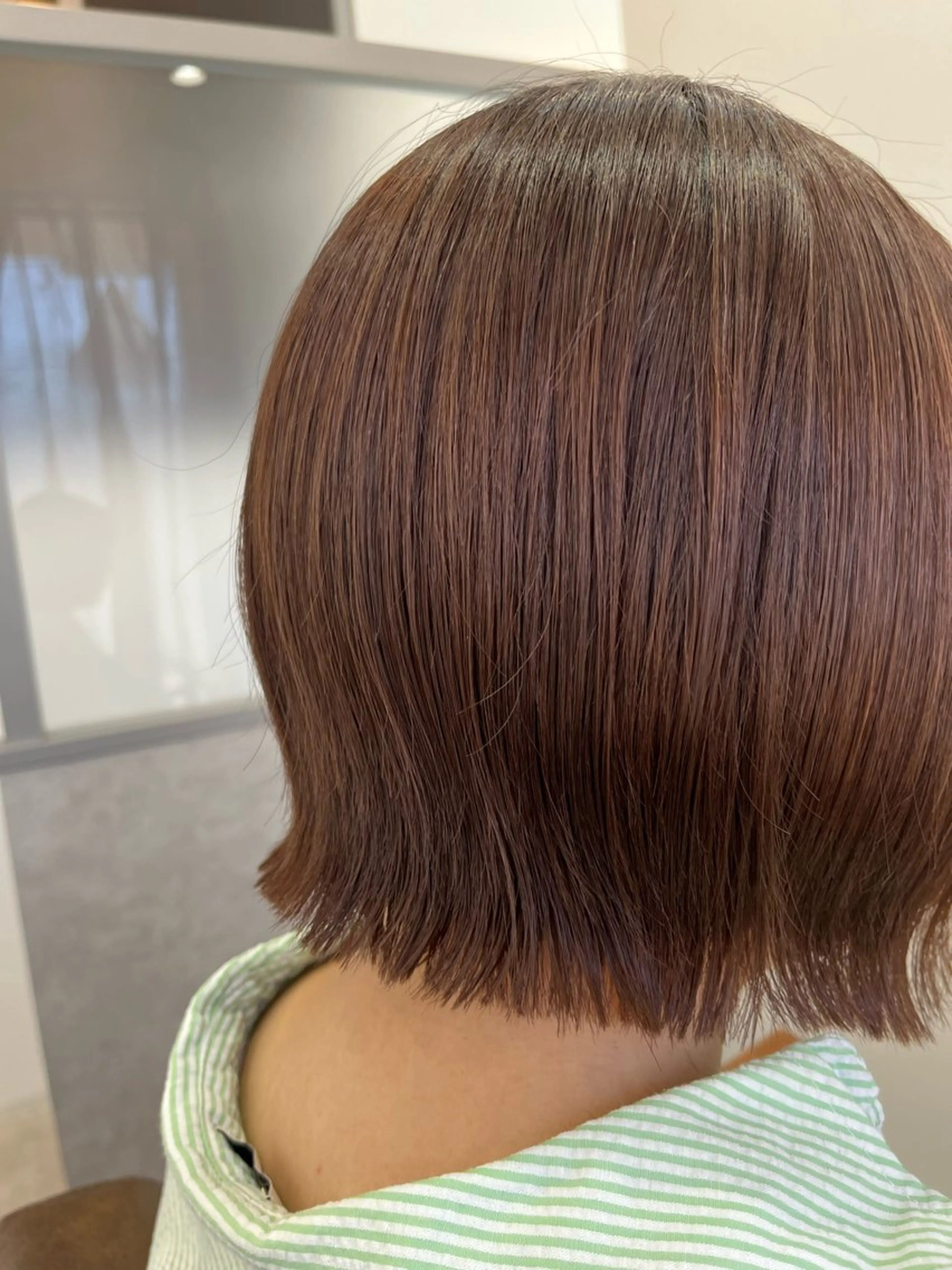 ミディアム ボブ 暖色＊ベージュ ＊くらたあやかのヘアスタイル