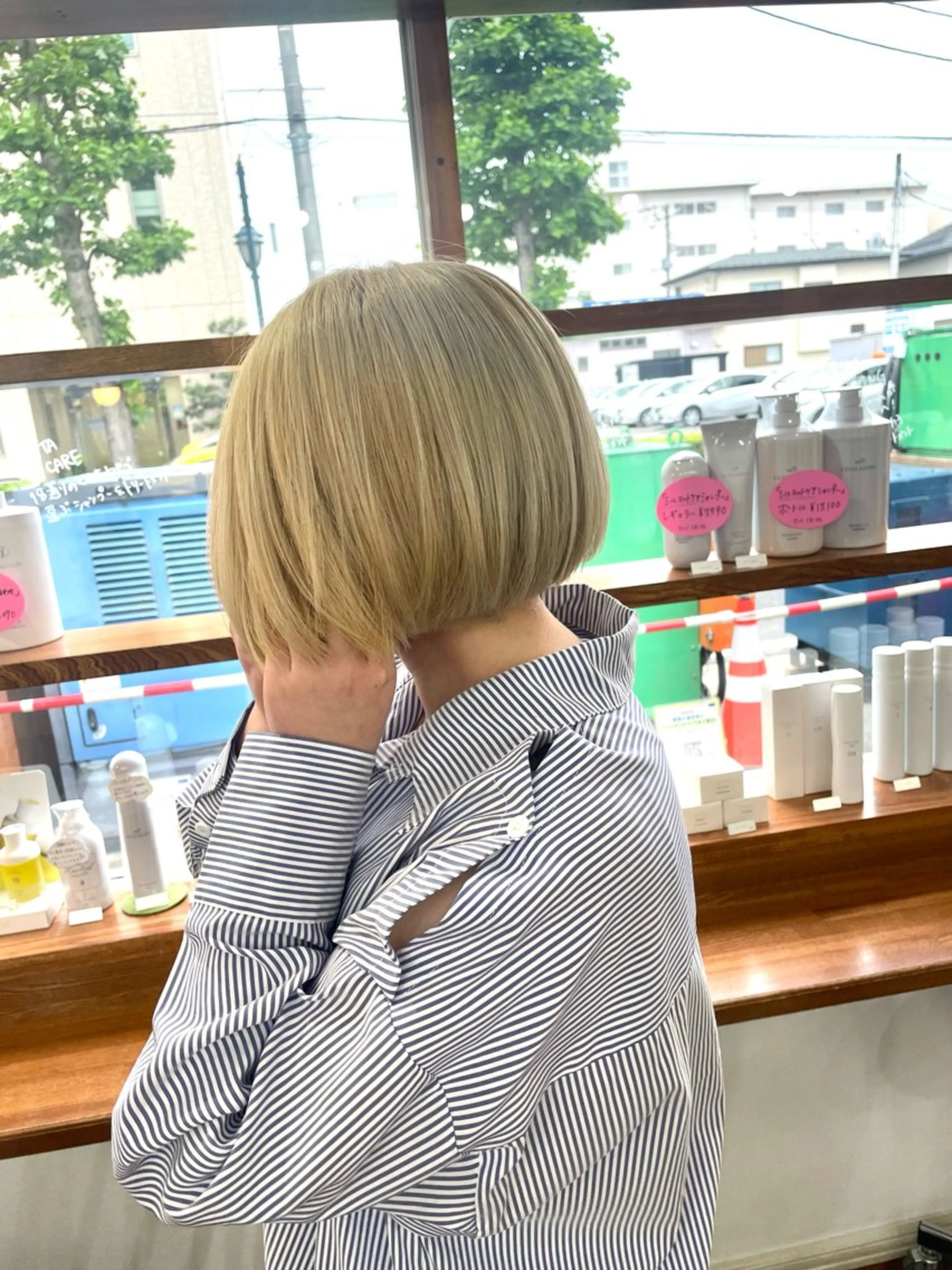 ショート ボブ 髪質改善 韓国風ヘア トリートメント カット mopa_kaede 暖色カラー/ロングのヘアスタイル