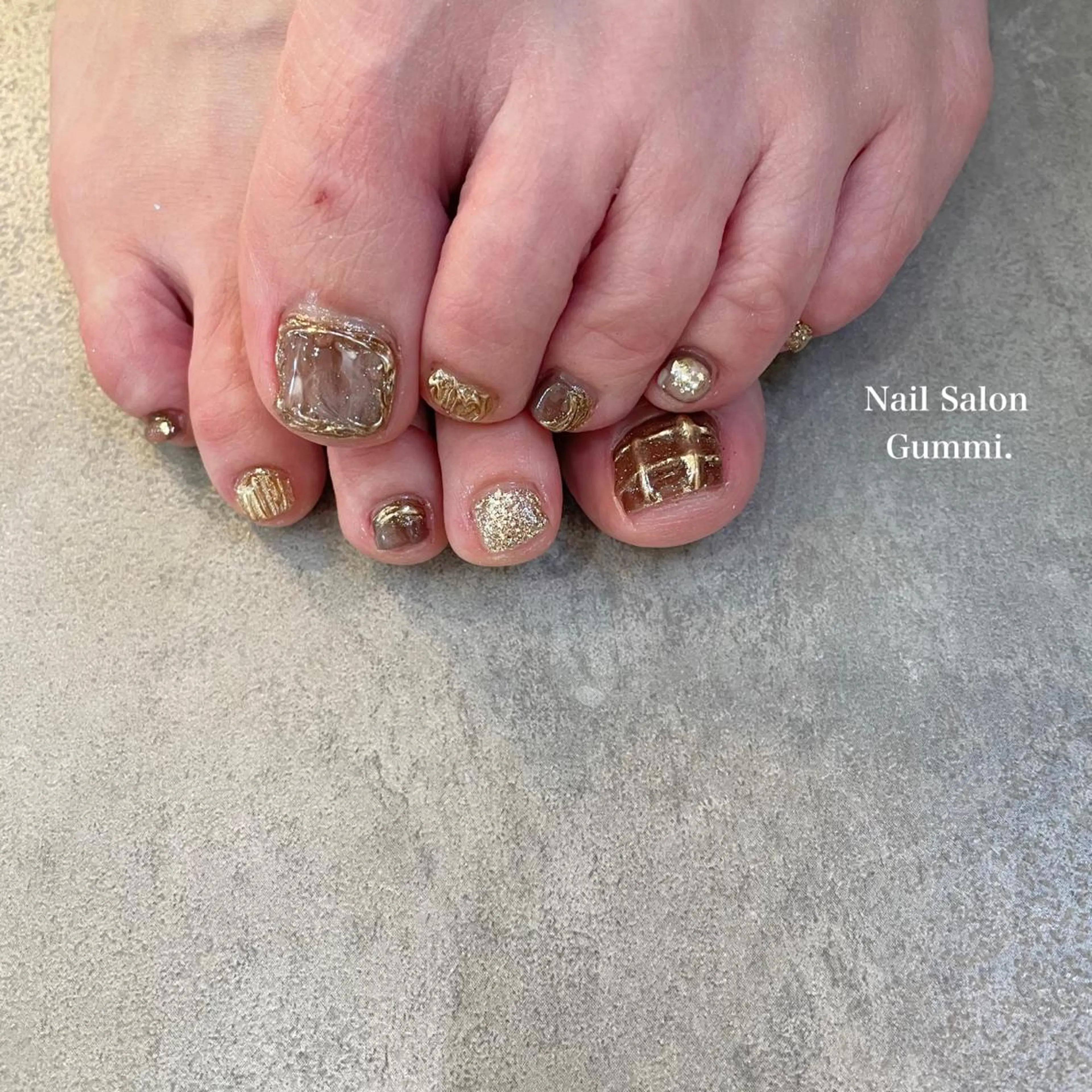ネイル ブラウン Nail Salon Gummi.のネイルデザイン