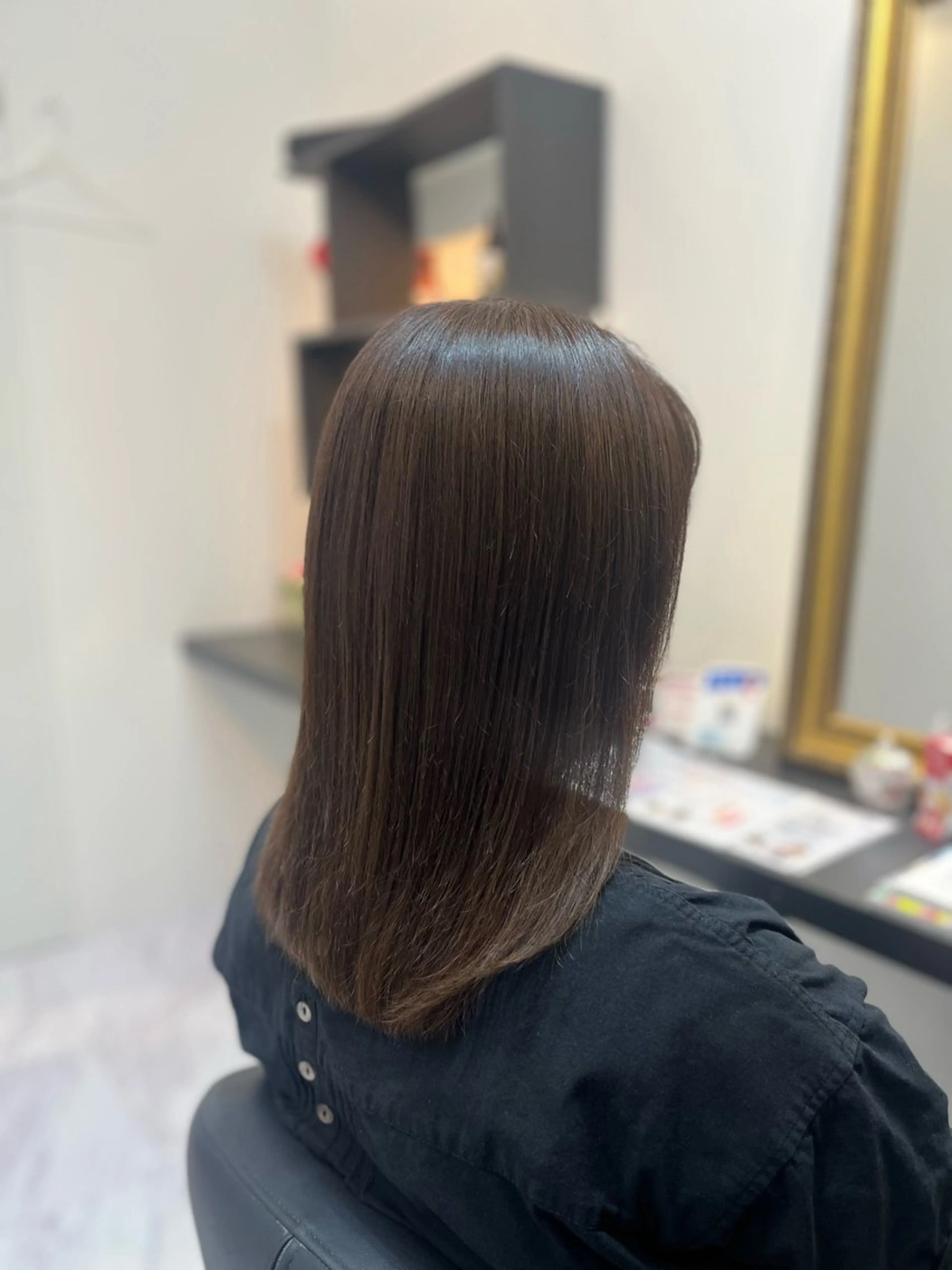 カラー ベージュカラー ブラウンカラー ブラウンベージュ 松尾 姫依のヘアスタイル