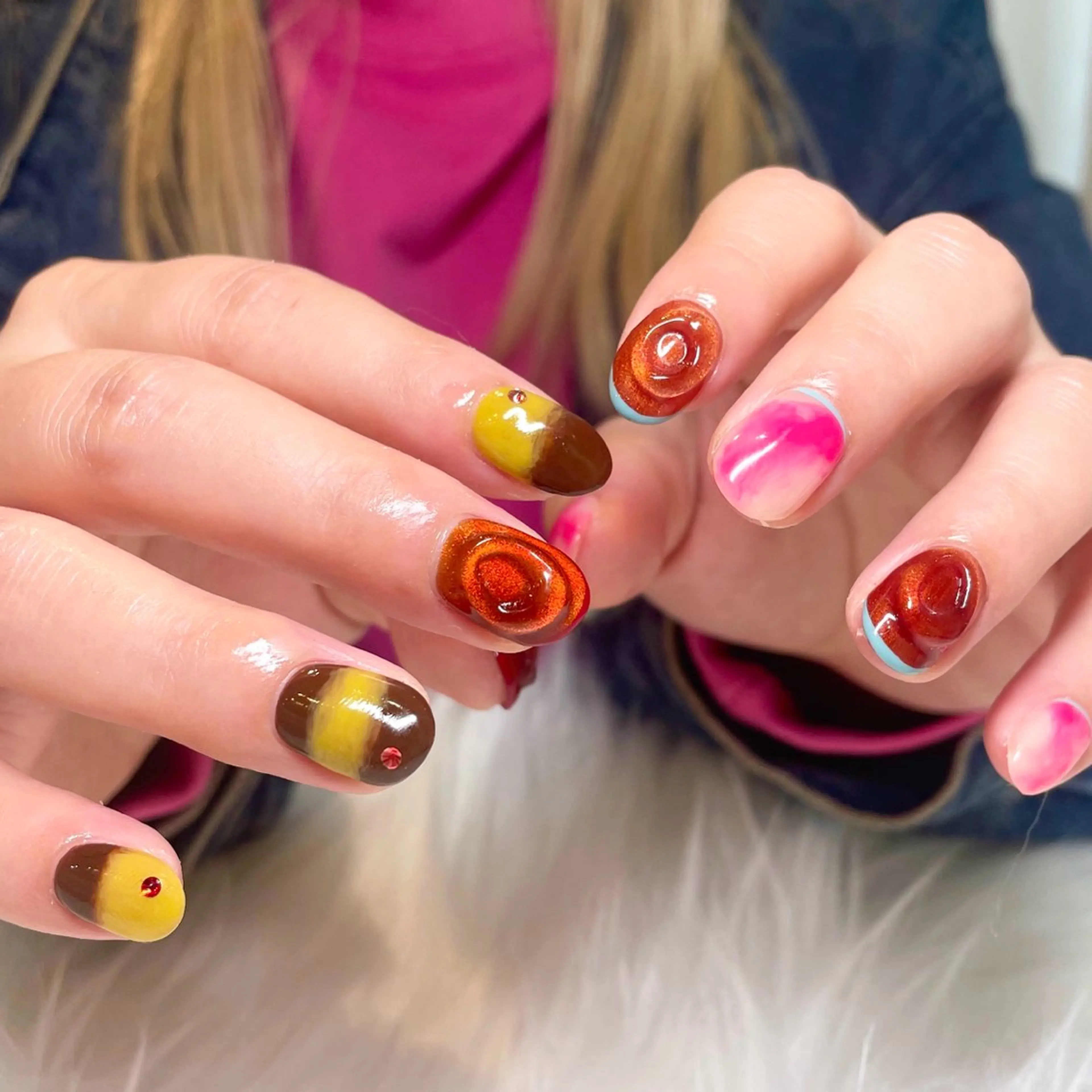 ネイル ハンドネイル 新井 ひなののネイルデザイン