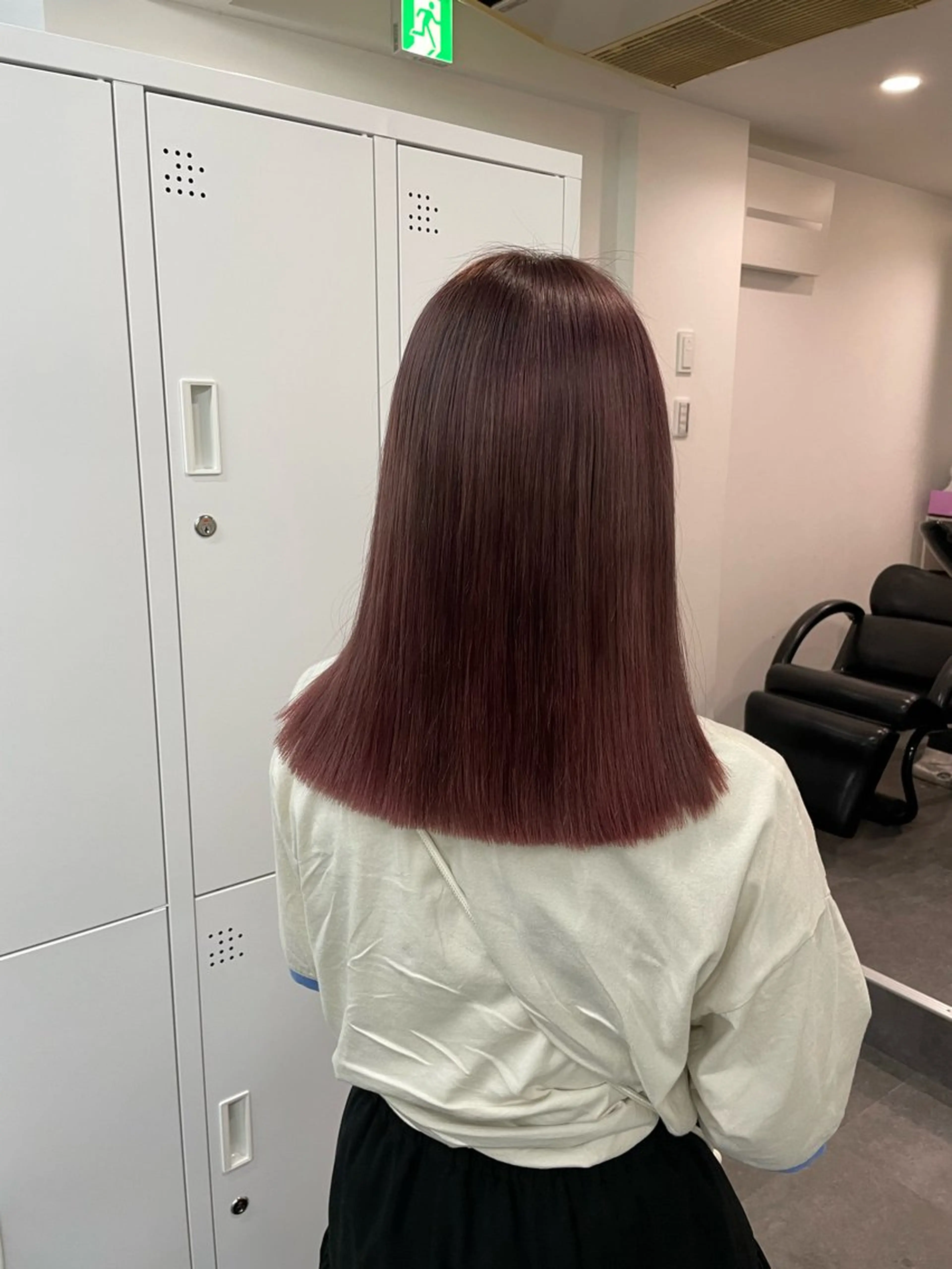 セミロング ピンクブラウン ヘアカラー トリートメント soyon心斎橋所属・♡透明感/艶カラー/ M a I ♡のヘアスタイル