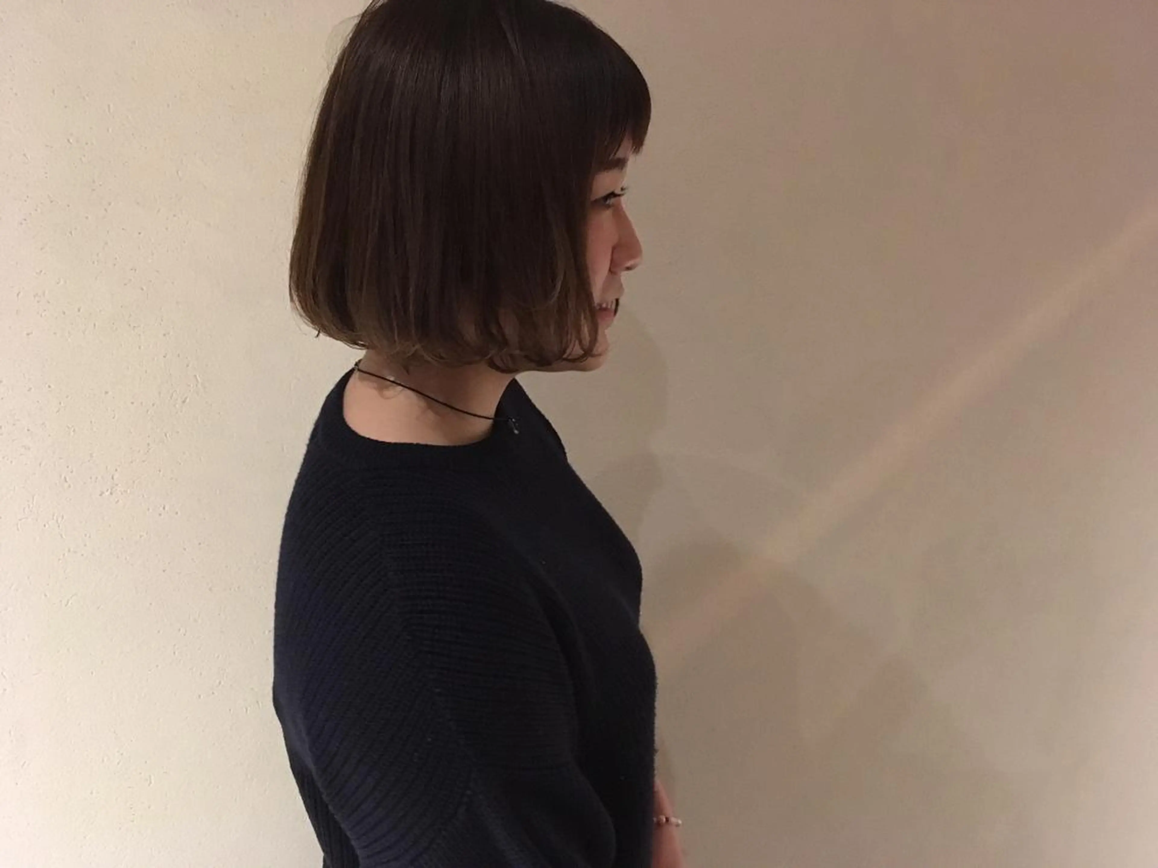 ミディアム カラー ボブ キノシタ マユのヘアスタイル
