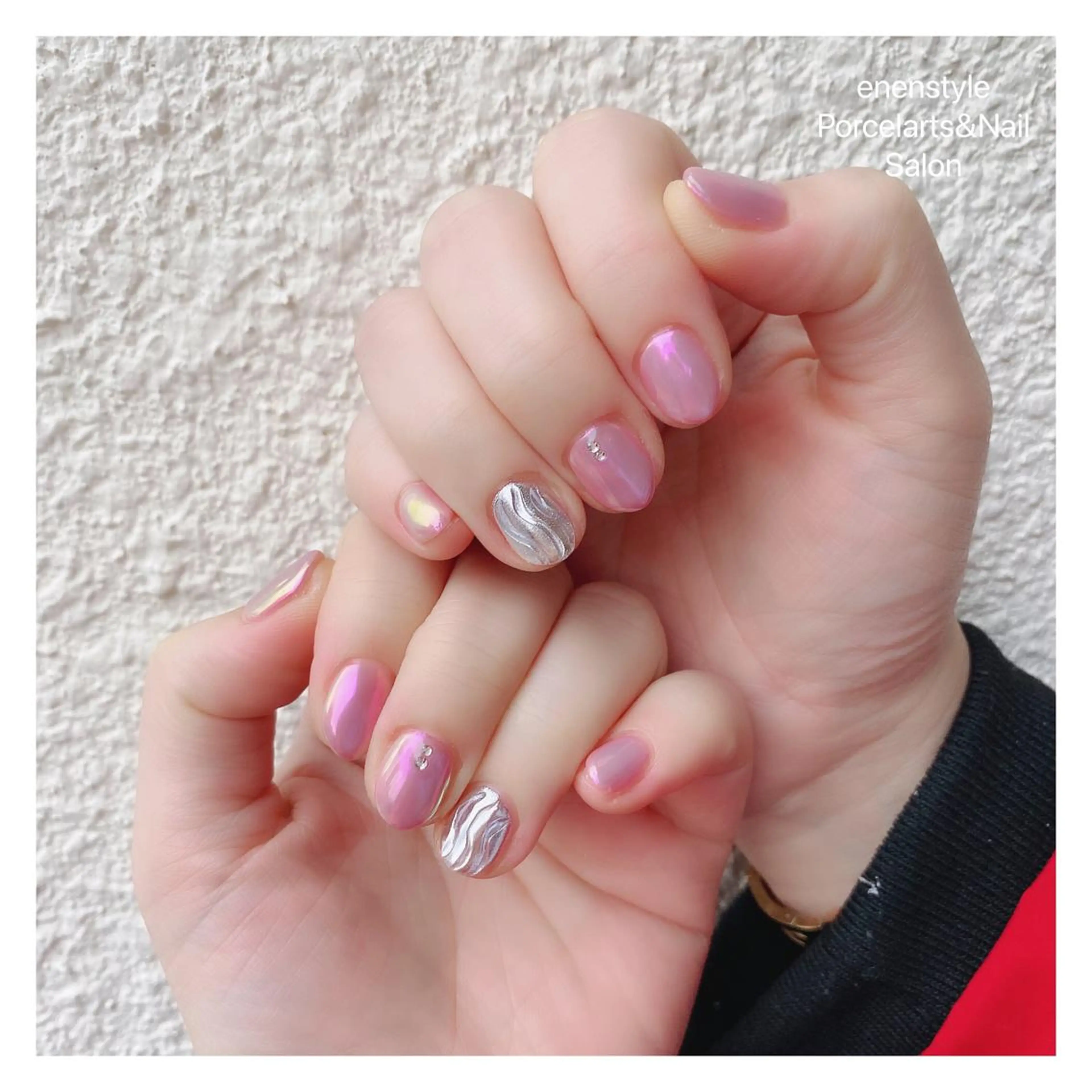 ショート ネイル ハンドネイル 👑enen style👑のネイルデザイン