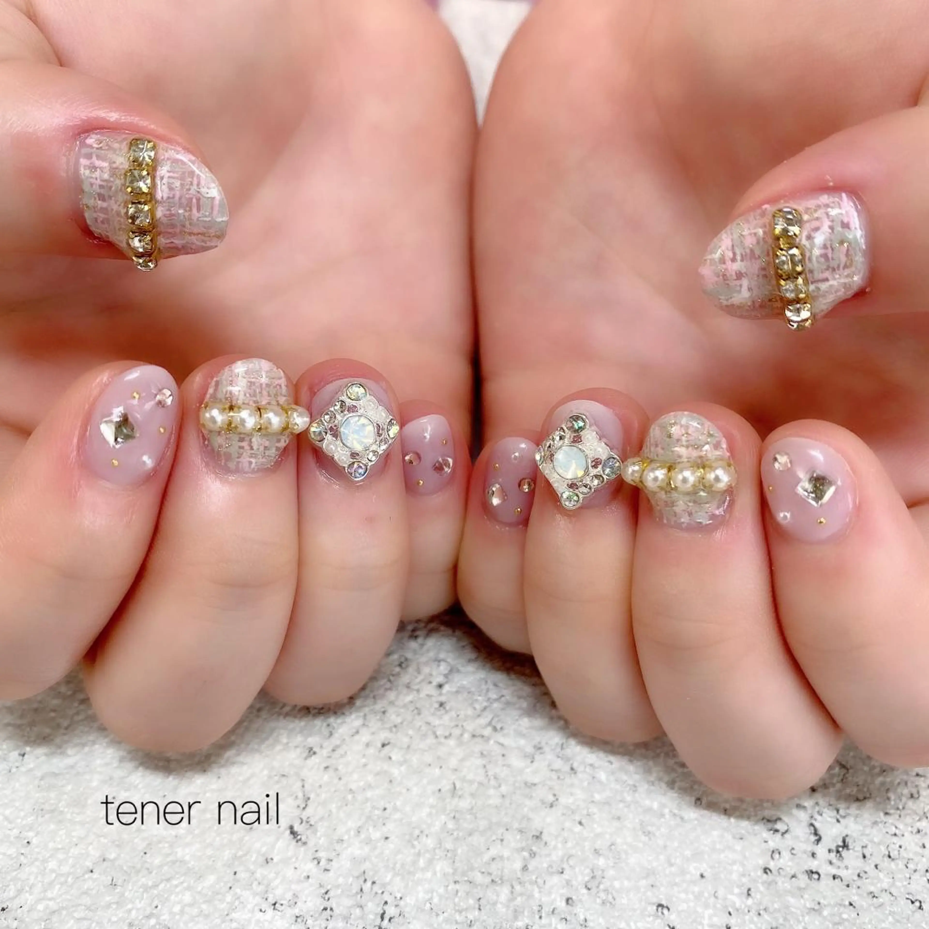 ネイル ツイードネイル テネルネイル tener nailのネイルデザイン