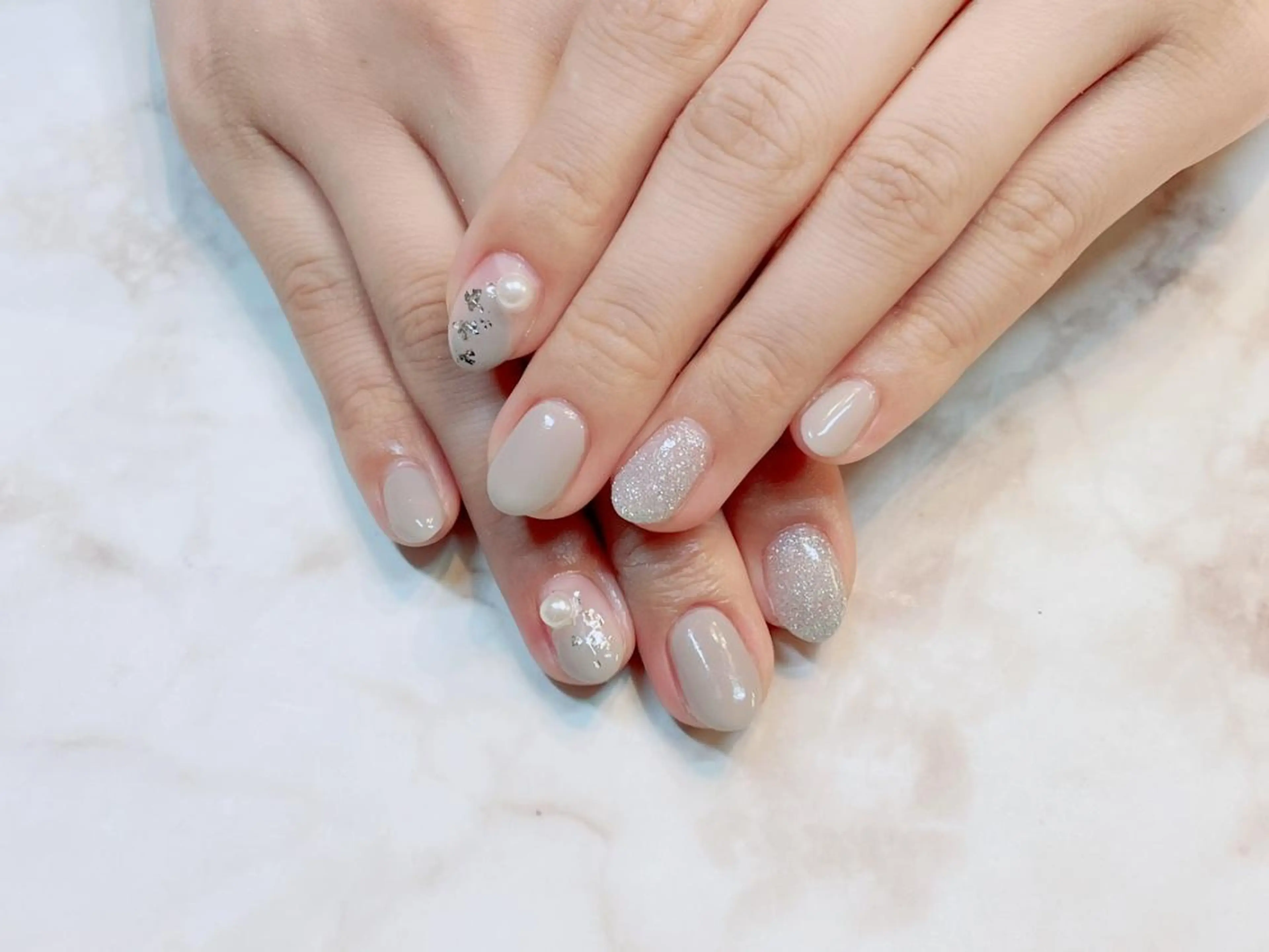 ネイル アートネイル ジェルネイル ニュアンスネイル パラジェル Nailist Honamiのネイルデザイン