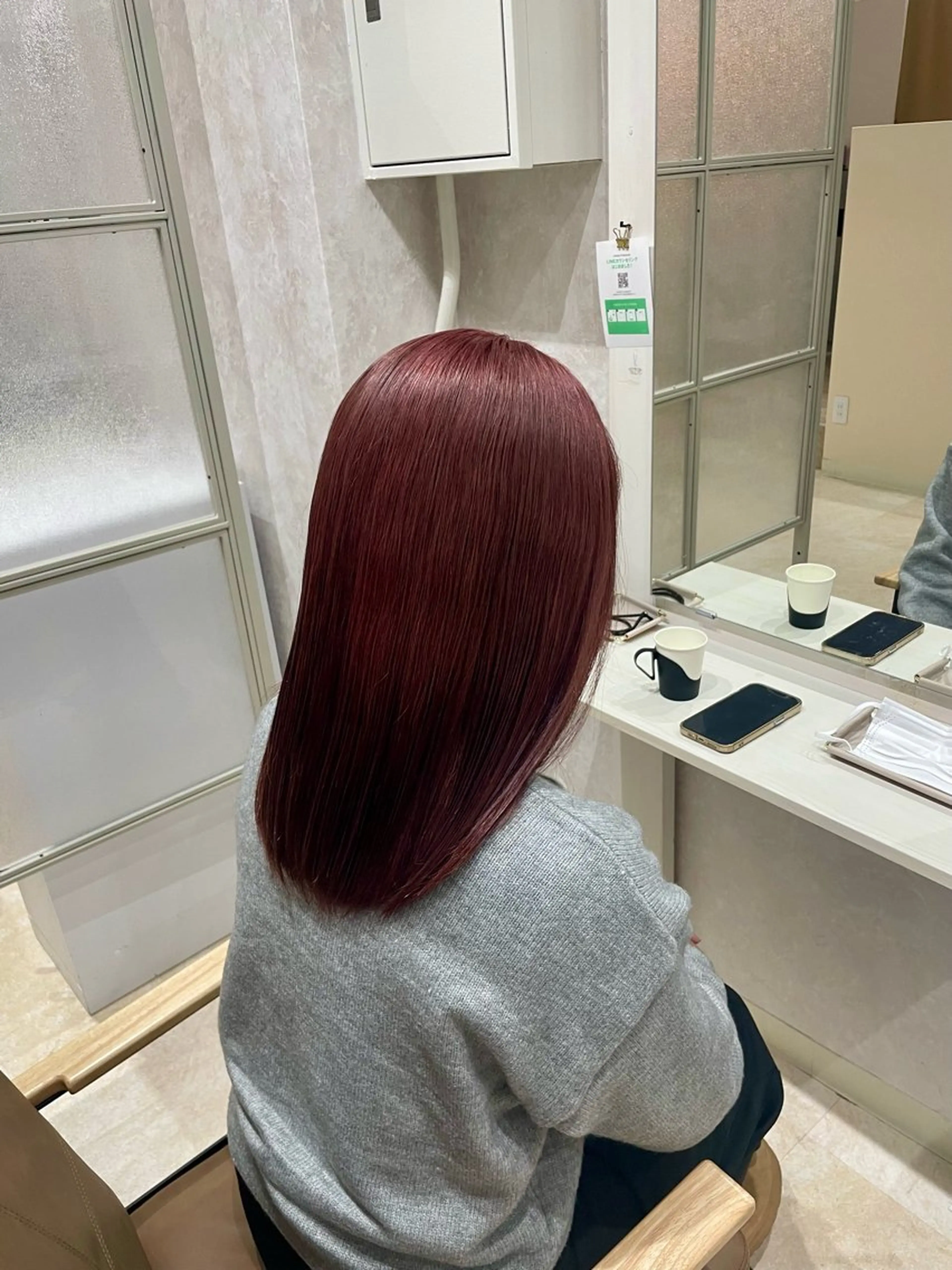 ミディアム カラー ヘアカラー 透明感🫧ナチュラル 🍀りんたろうのヘアスタイル