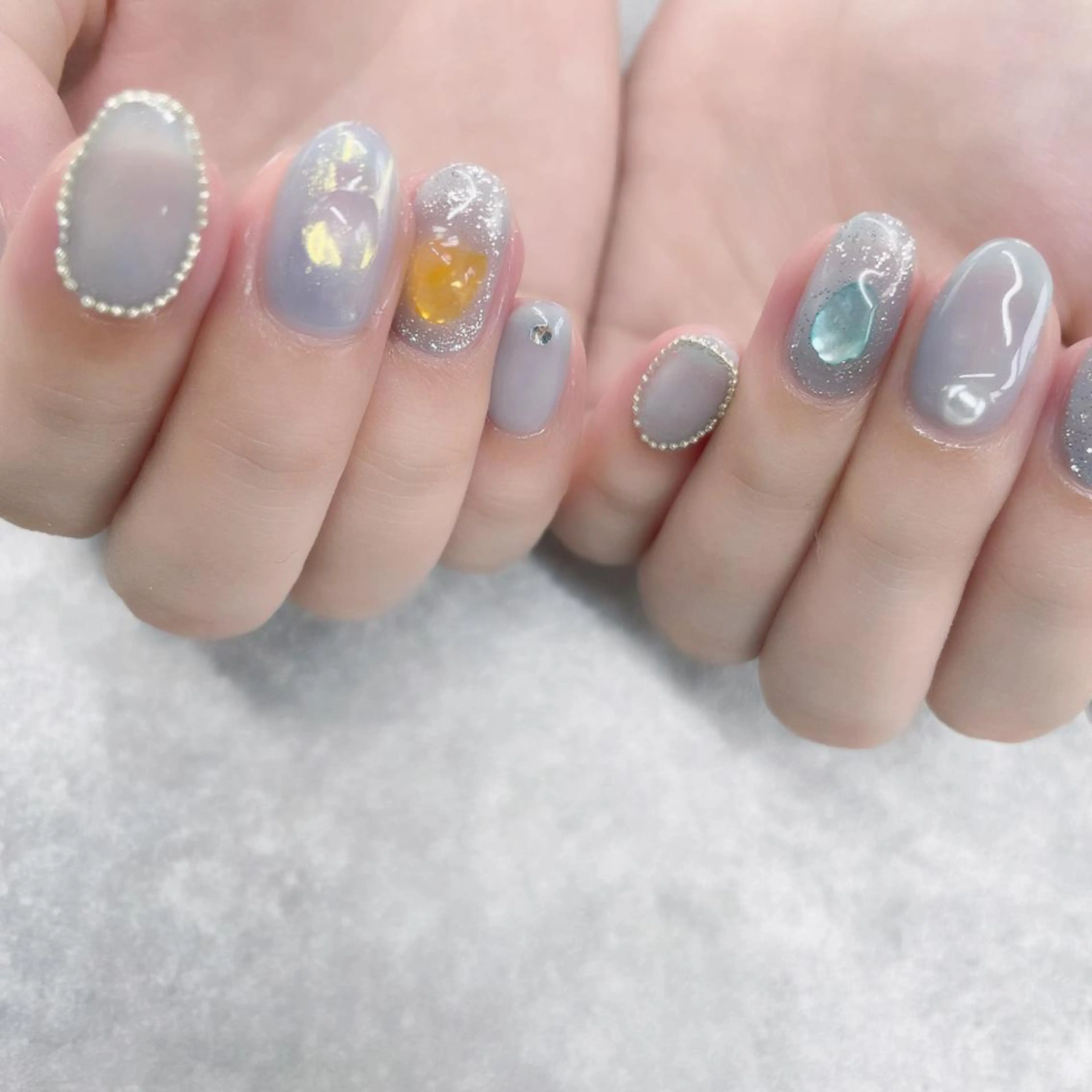 ネイル ニュアンスネイル ricco risaiaのネイルデザイン