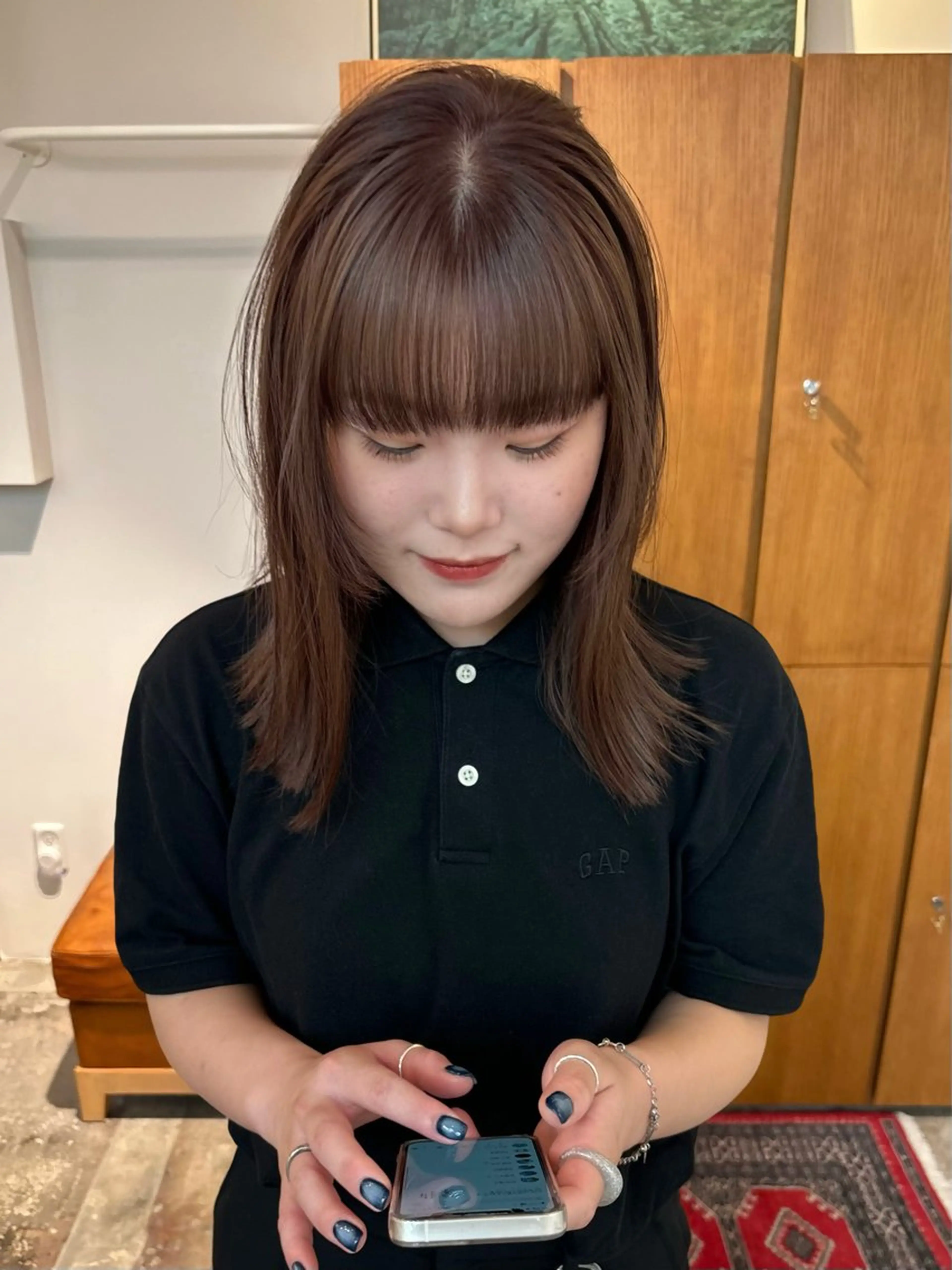 ミディアム カラー aiko【艶カラー ・ミニモ年内で終了】のヘアスタイル