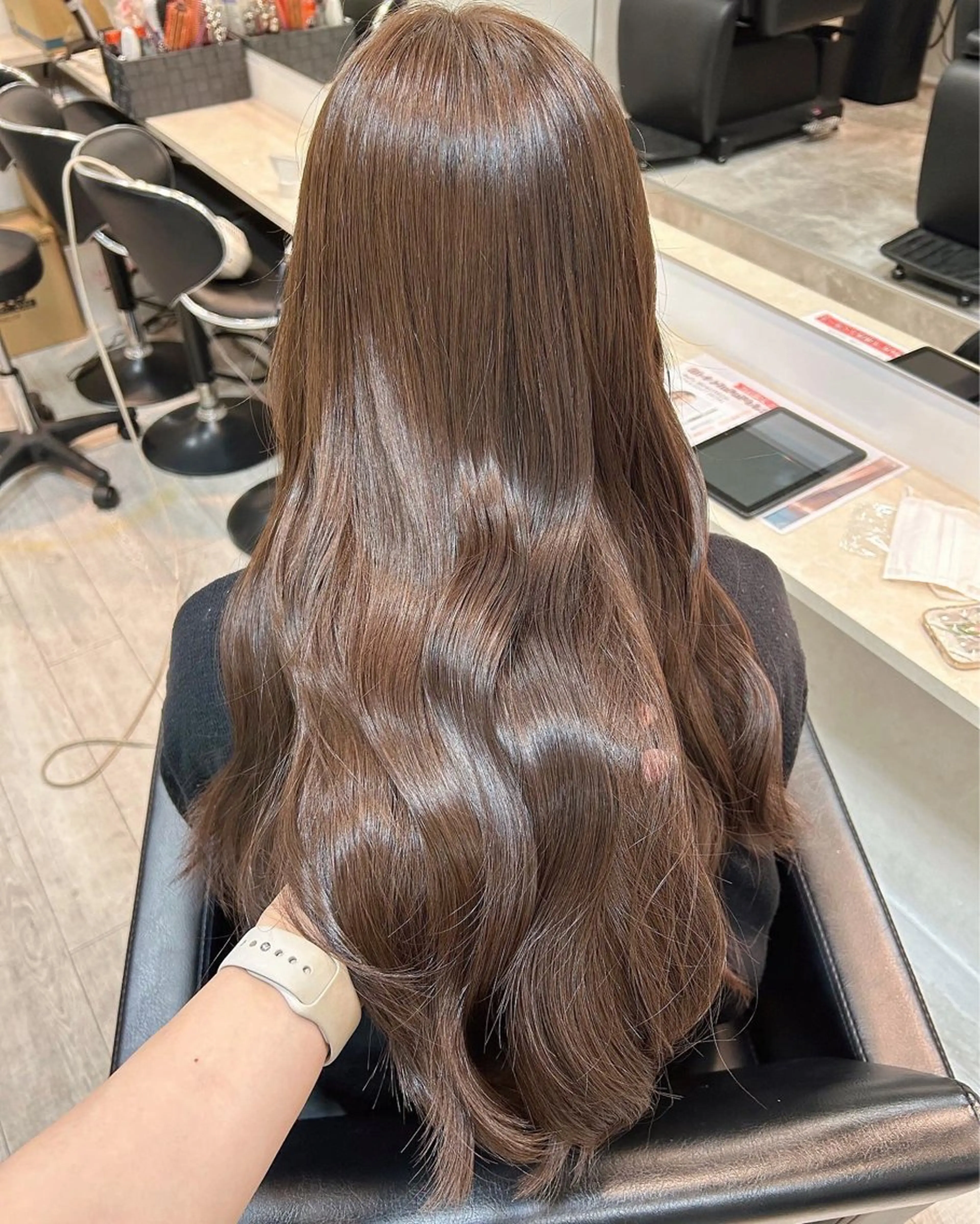 ロング カラー ヘアアレンジ 代表🎀 ふわモテ愛 され髪🩷yumiのヘアスタイル