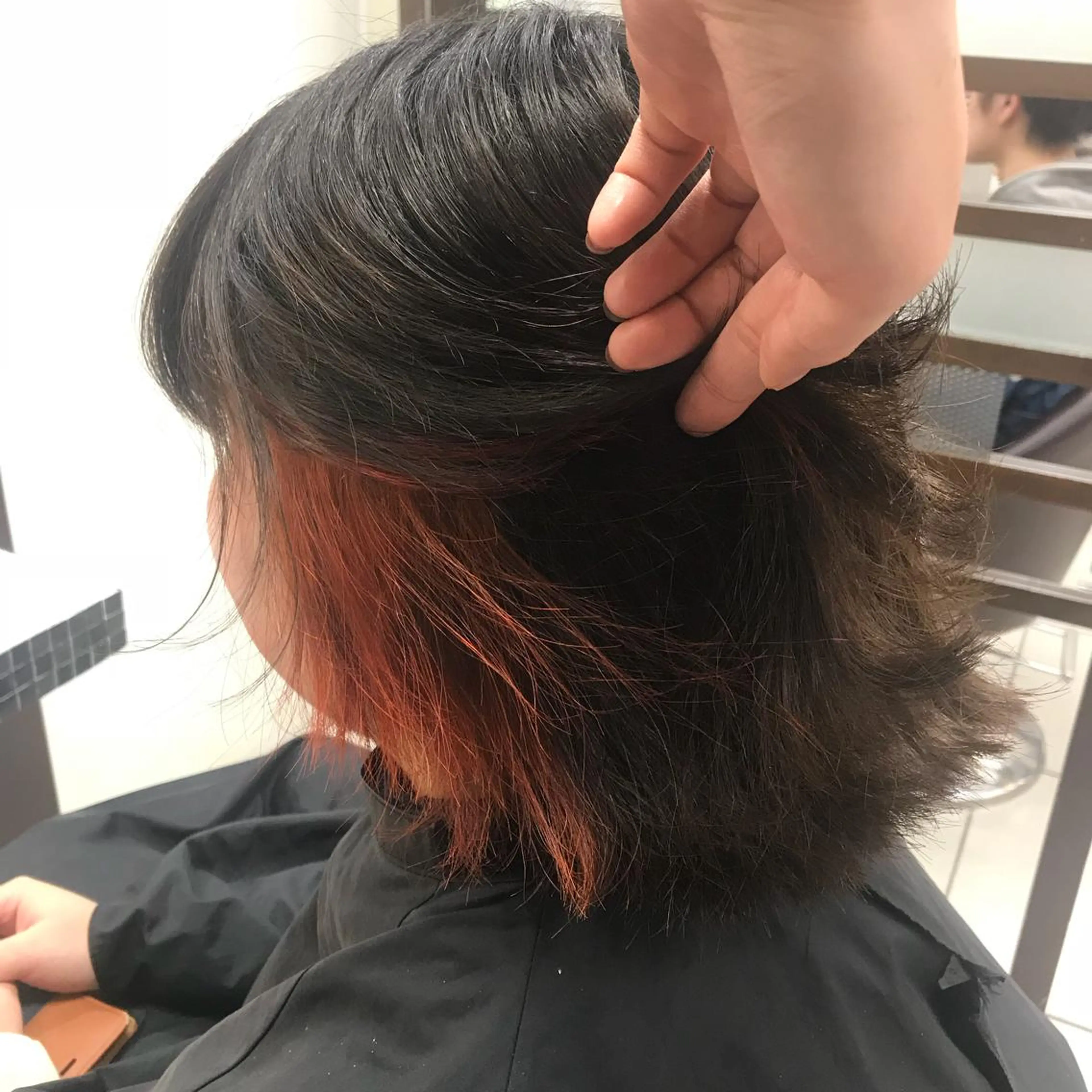 ショート カラー ヘアカラー 馴染ませNo.1🧃 エクステ・アレンジのヘアスタイル