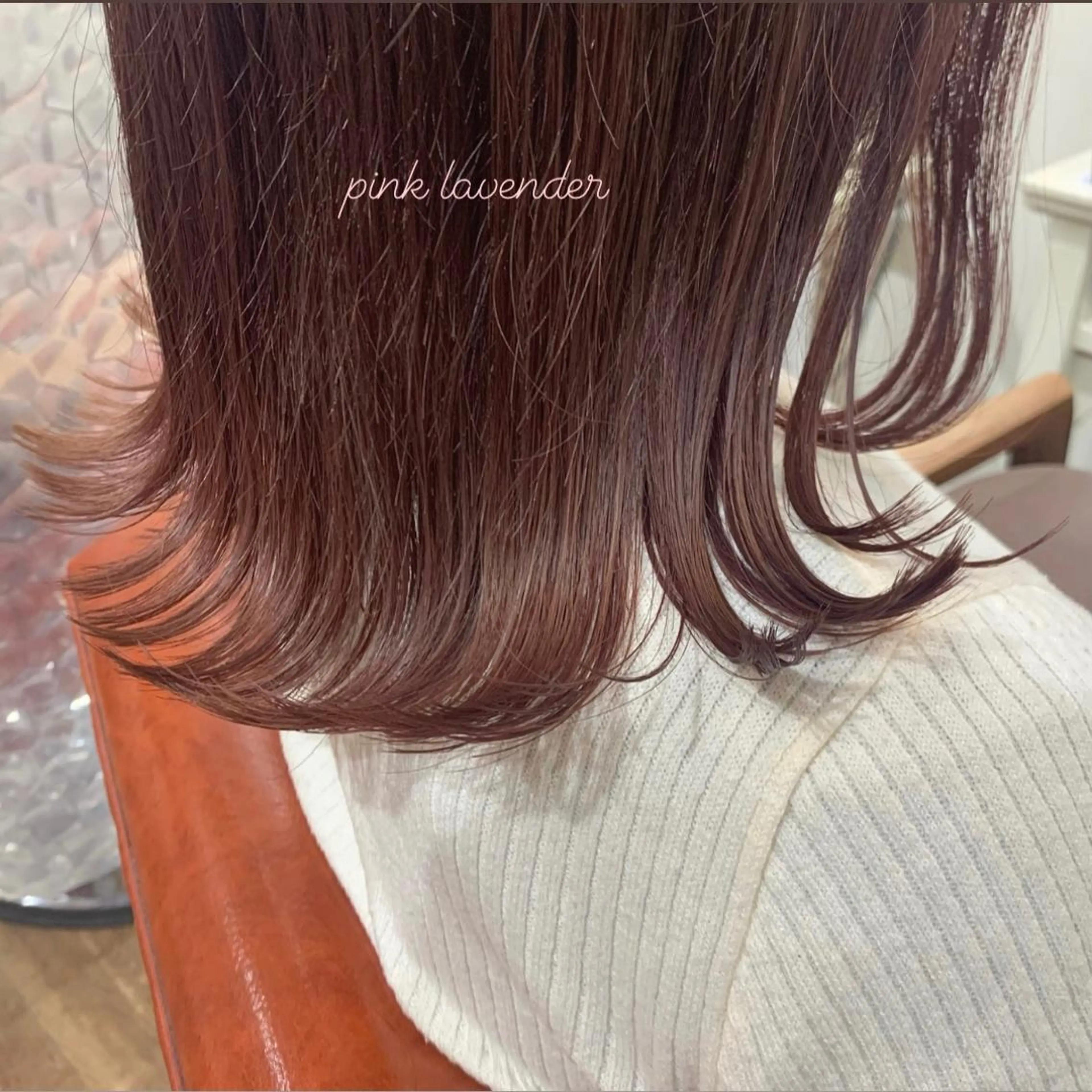 セミロング カラー stylist店長 岡本真依のヘアスタイル