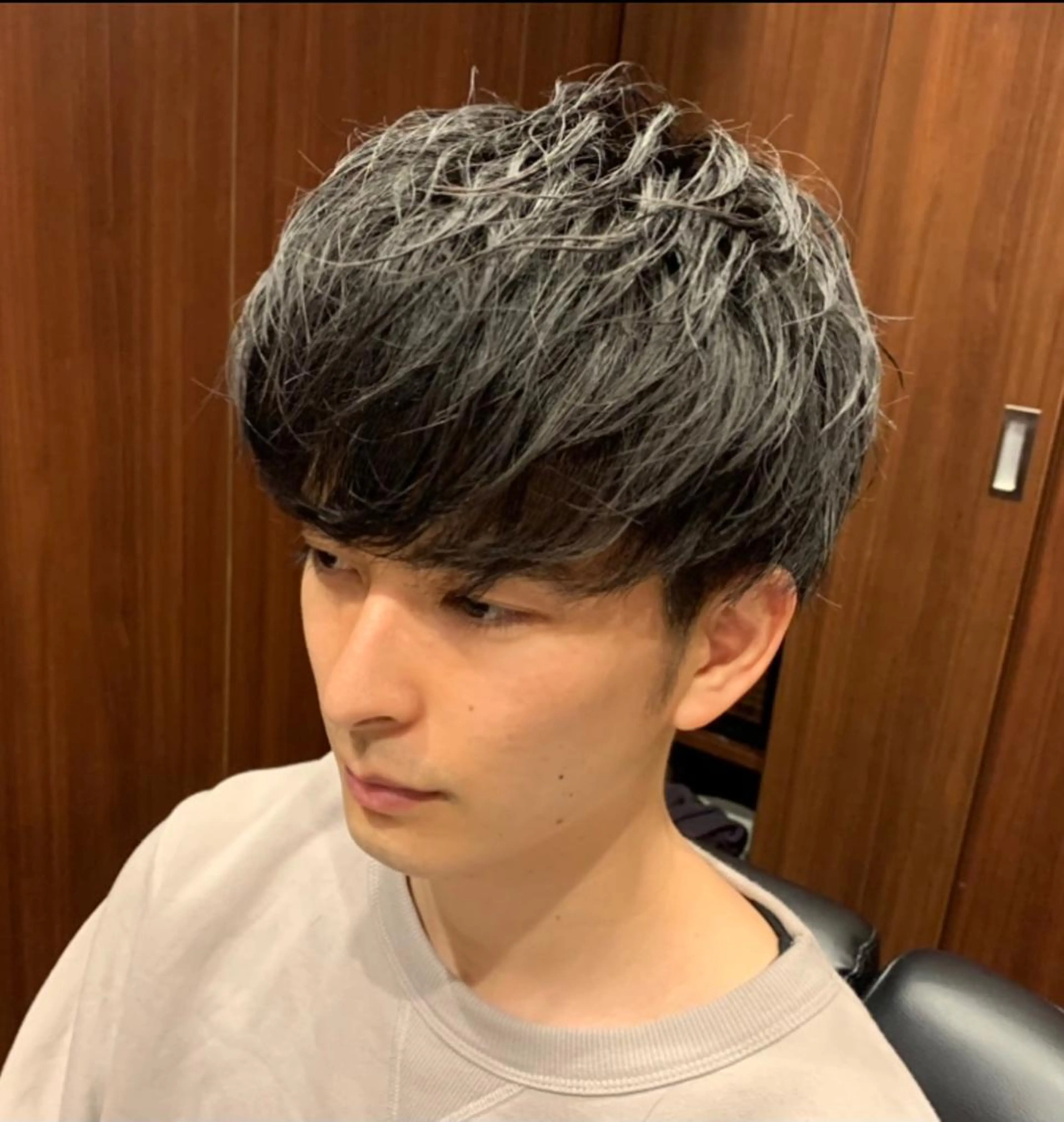 ミディアム カット ヘアセット 練習用 坂場のヘアスタイル