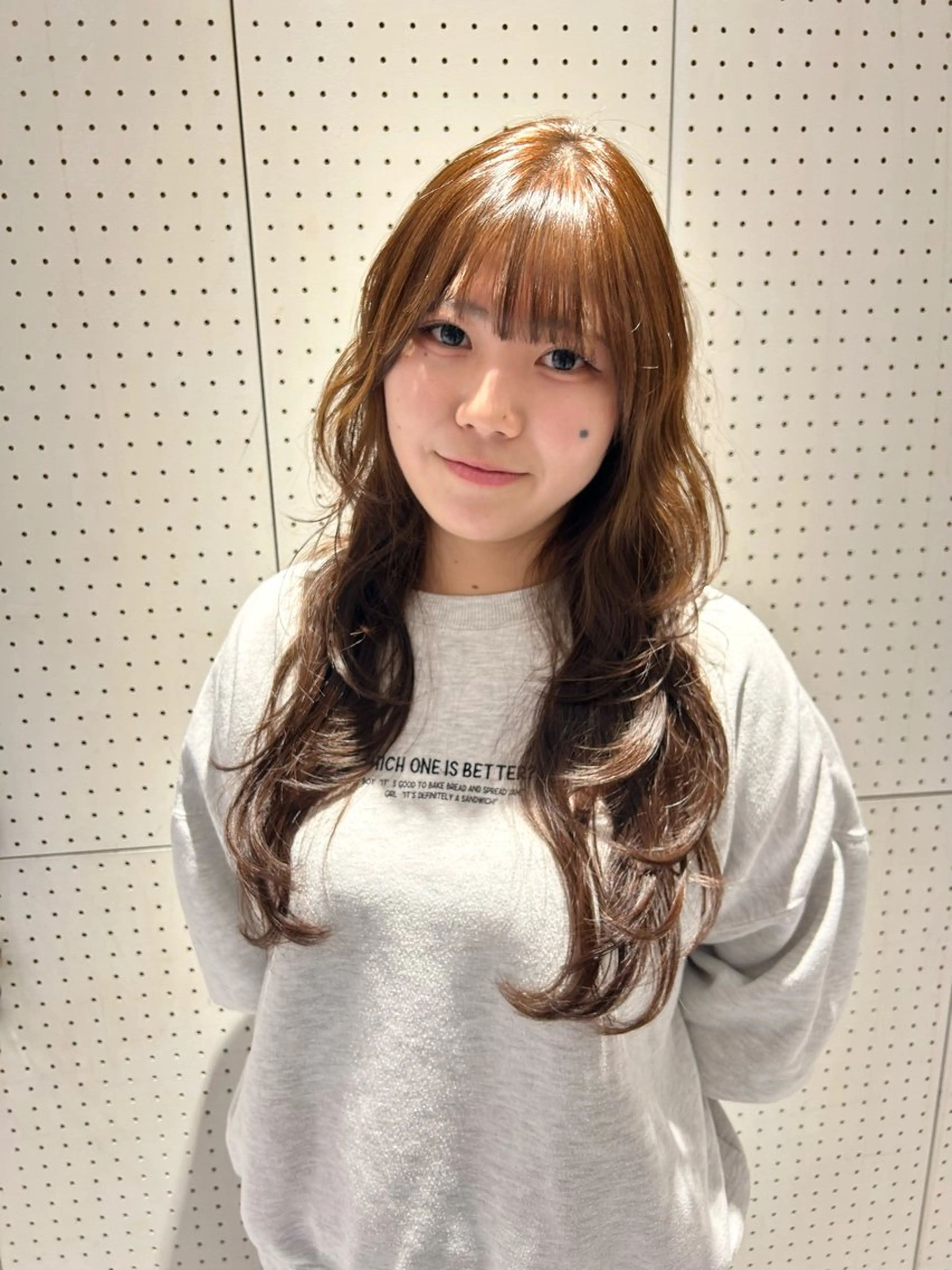 ロング カラー カット ヘアカラー トリートメント 🎀ヘアセット透明感 /REINA🎀のヘアスタイル