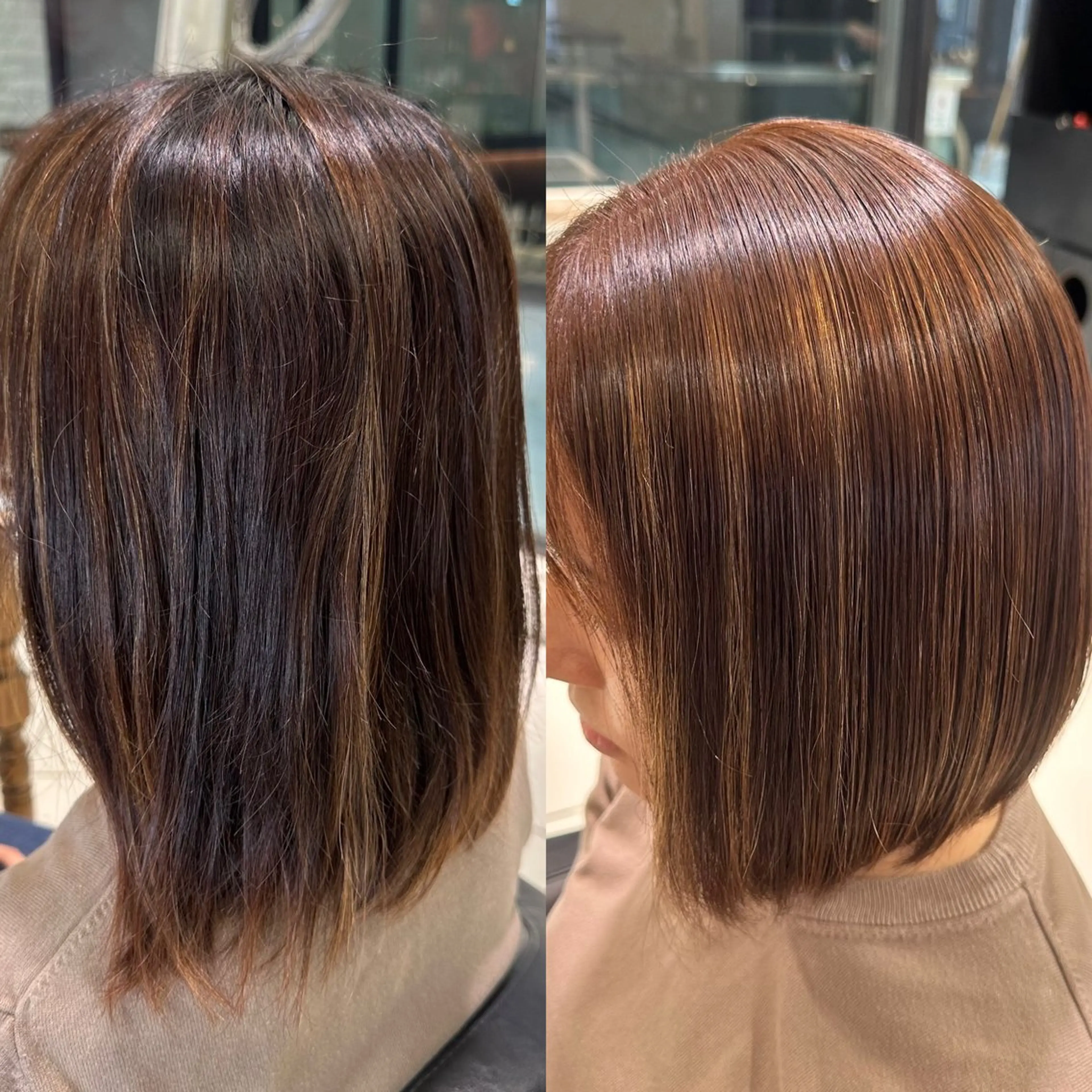 ミディアム 髪質改善 カット ヘアカラー 縮毛矯正 トリートメント ✨美髪矯正の専門家✨ 髪質改善　松村のヘアスタイル