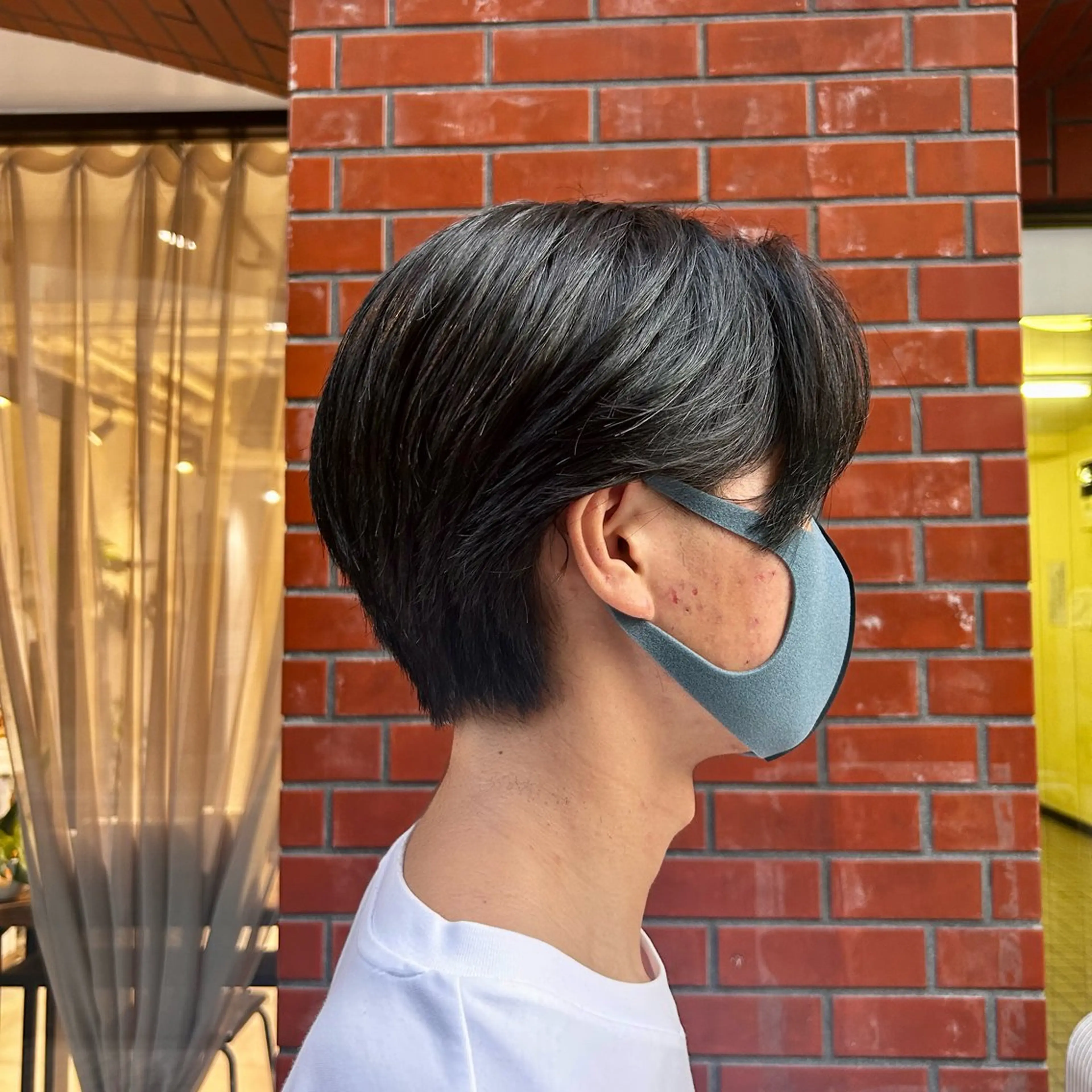 ショート メンズ センターパート 刈り上げ カット 保坂 駿太郎のヘアスタイル