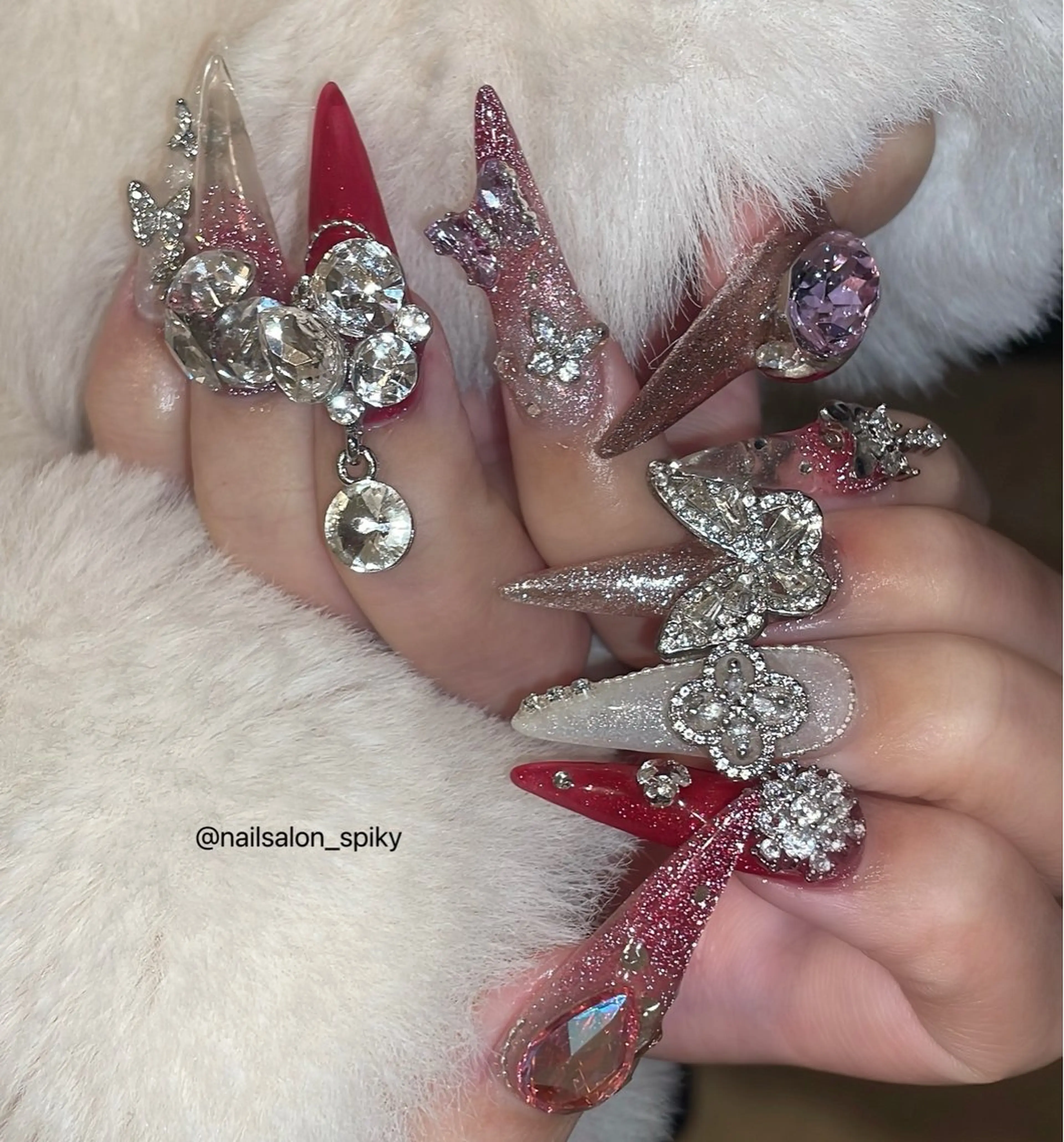 ネイル Spiky とうげ ふうかのネイルデザイン