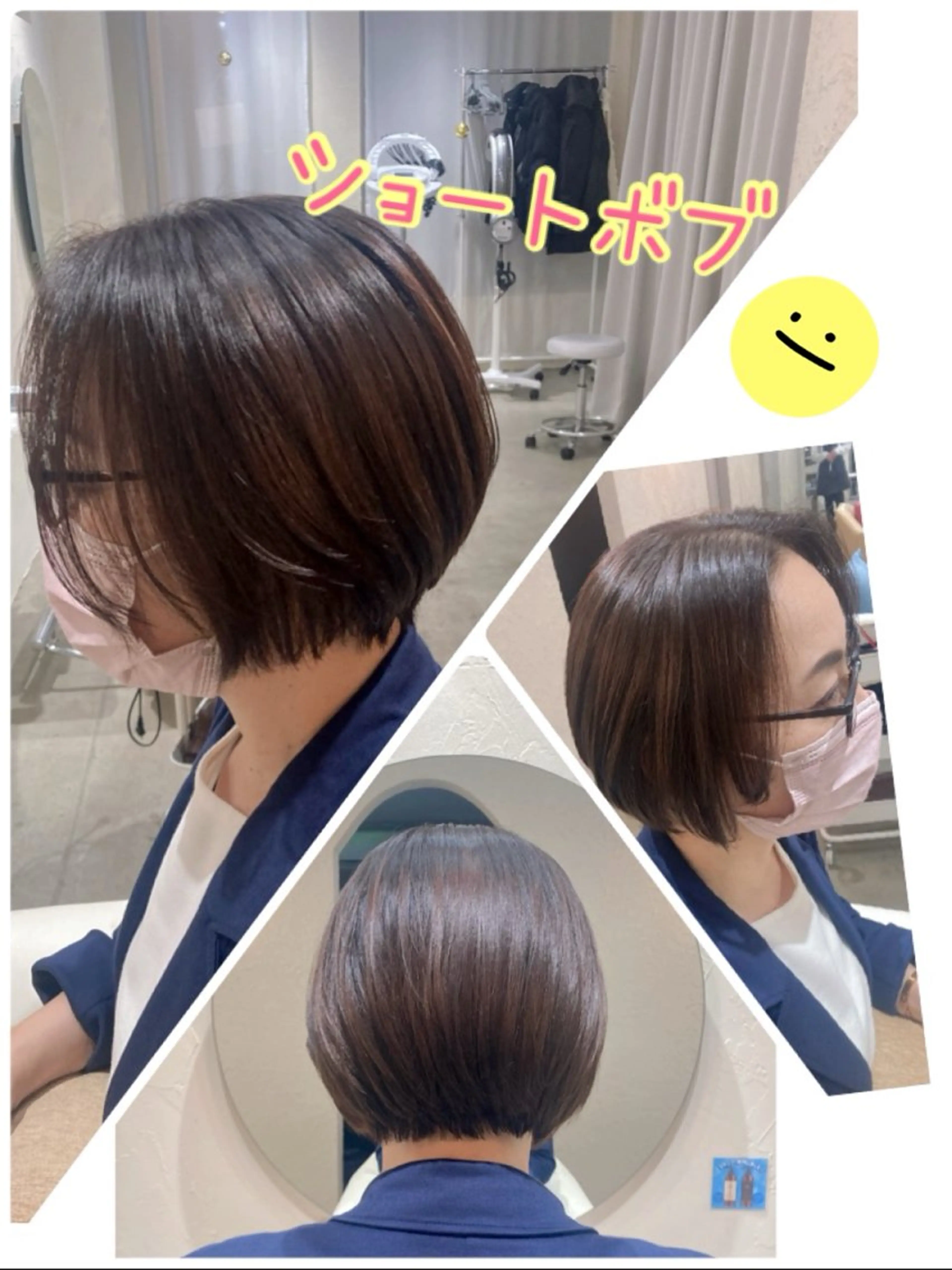 ショート ショートボブ ボブ ショートヘア 川崎ハツメイ✨篠原 裕里のヘアスタイル