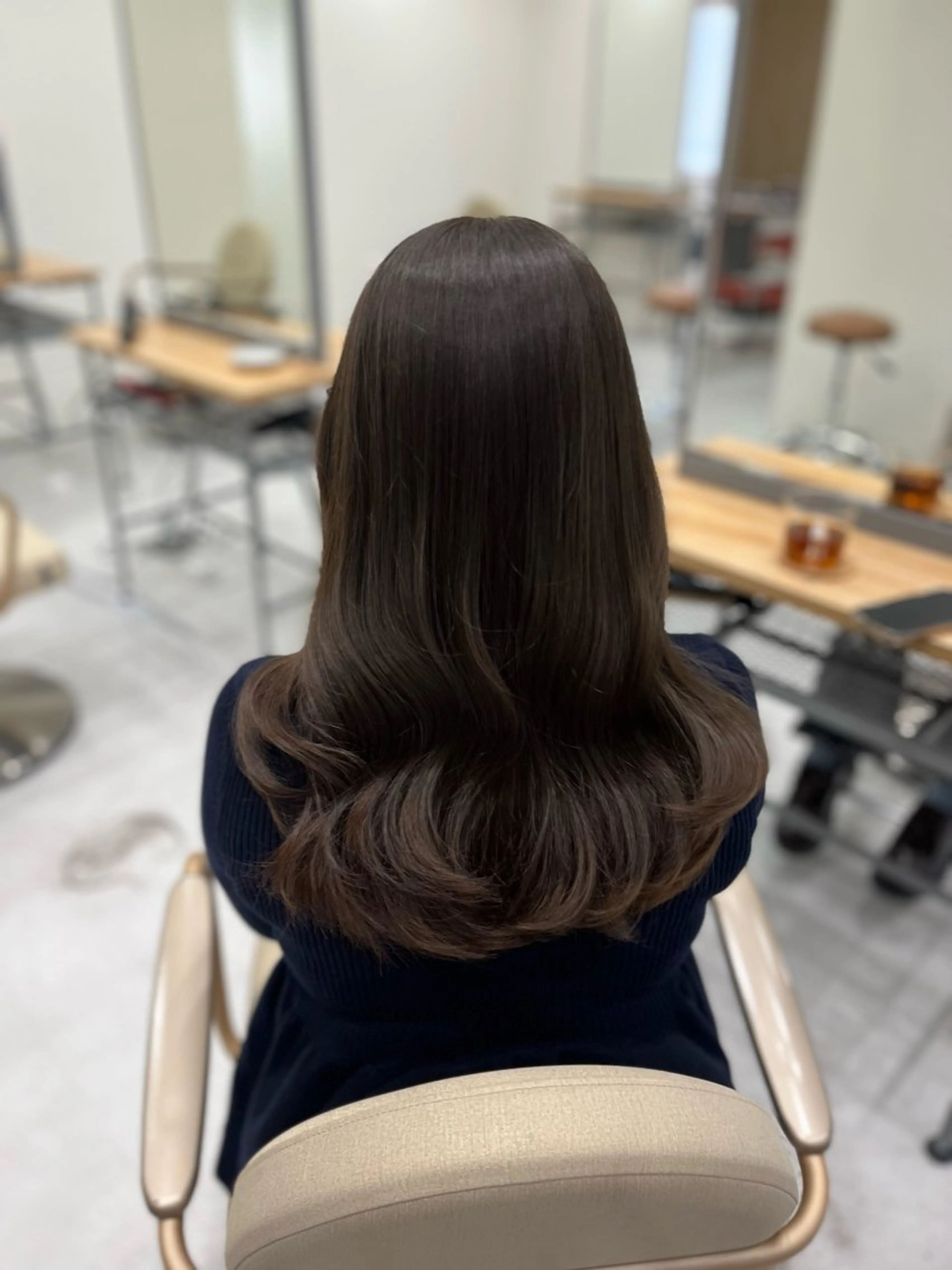 セミロング レイヤーカット カット ヘアカラー sabo ladies salon所属・ヨシカ/透明感カラー 酸性ストレートのヘアスタイル