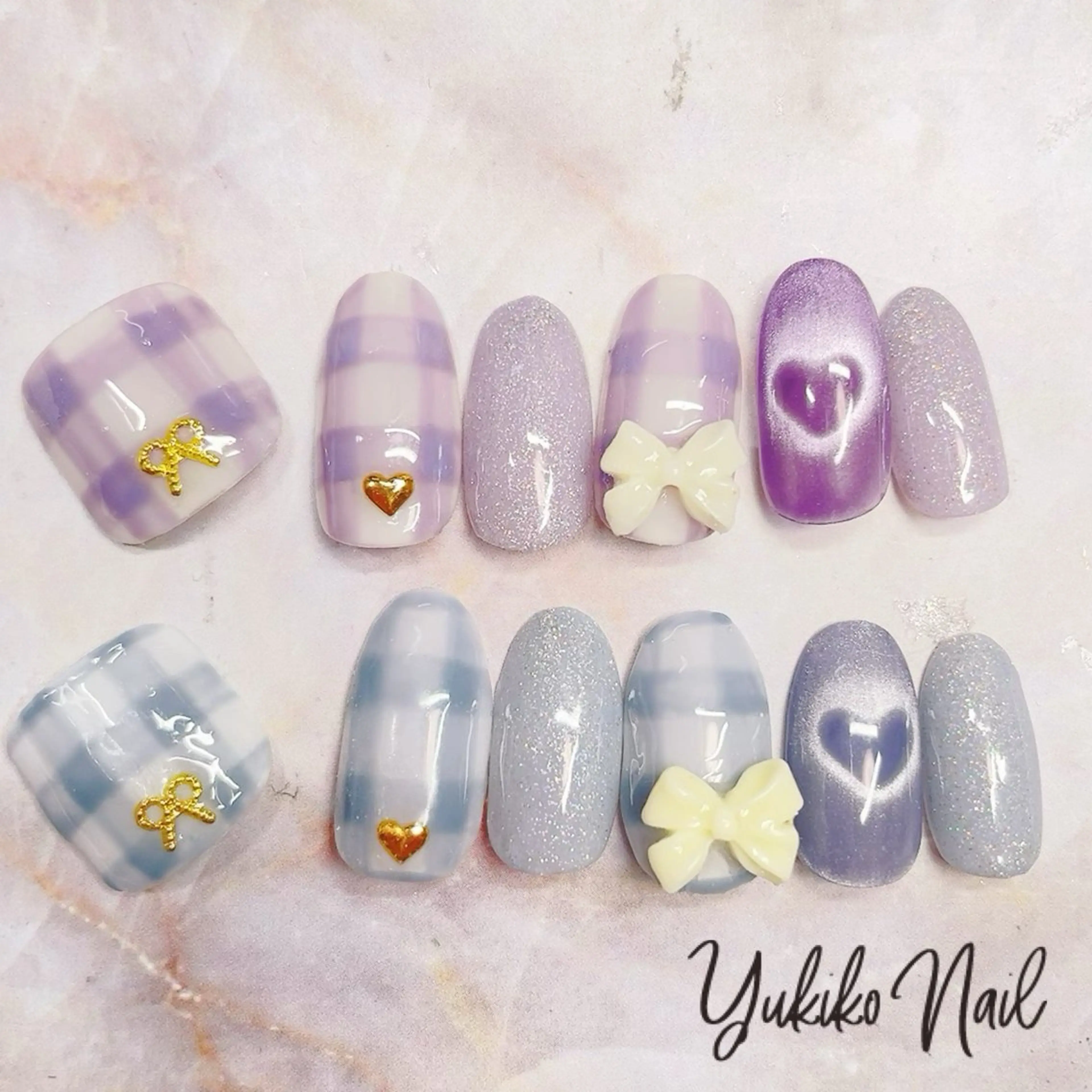 ネイル リボン ユキコ ネイルのネイルデザイン