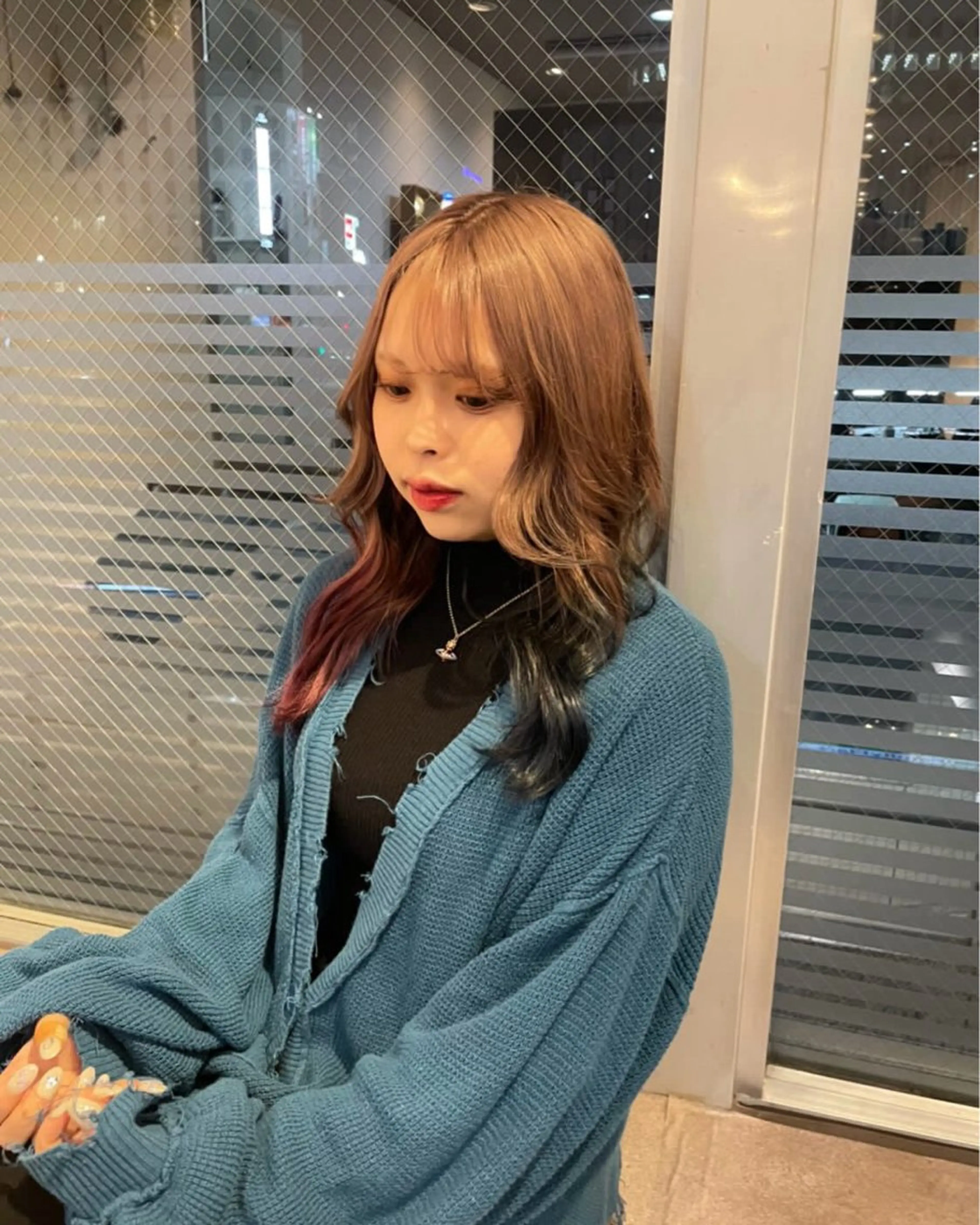 セミロング カラー デザインカラー 勝利/韓国 /透明感のヘアスタイル